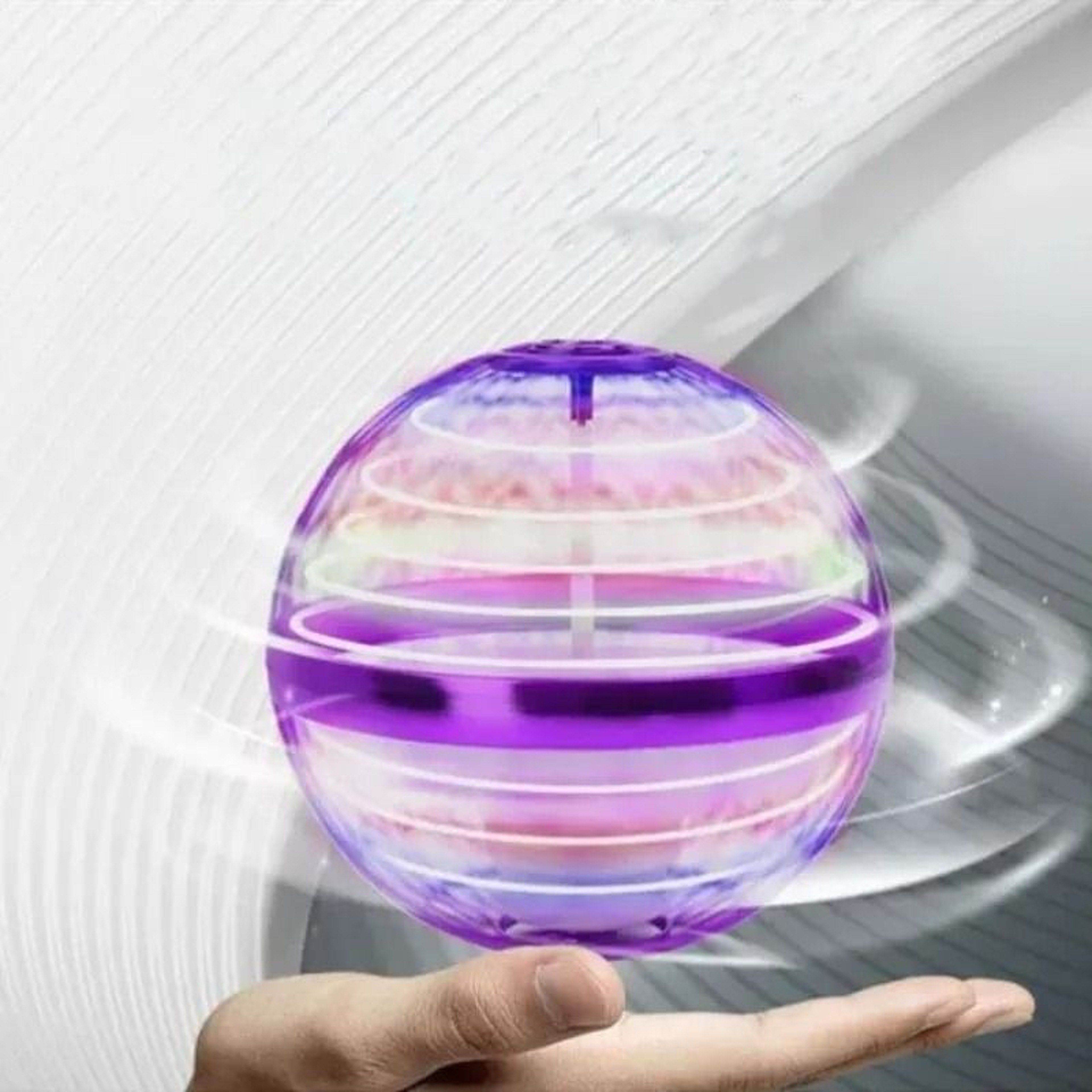 Hand Controlled Flying Ball Drone Toy With Motion Sensor And LED Lights 7