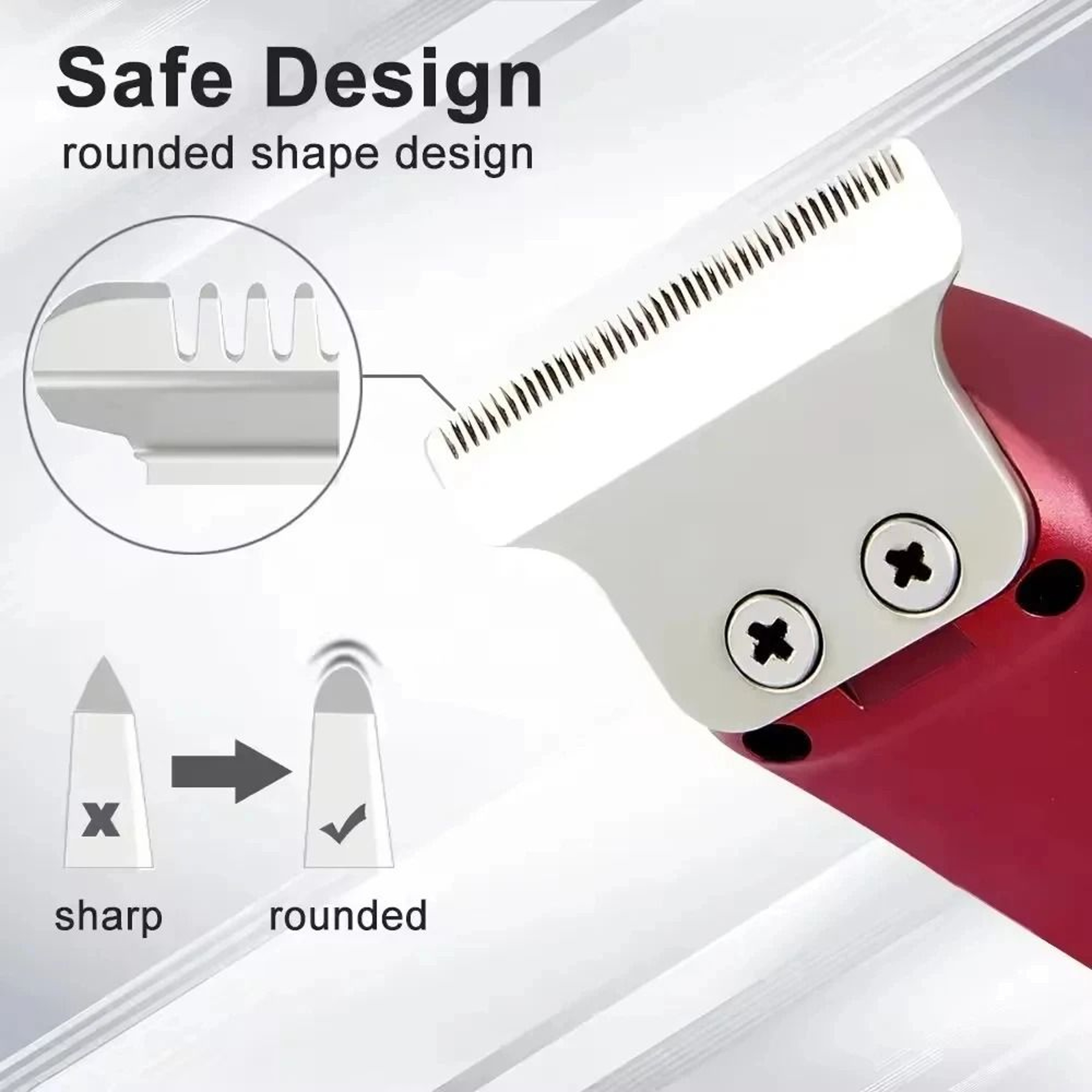 Mini Rechargeable Bald Head Hair Trimmer With Stainless Steel Blade And Two Speed Control 2