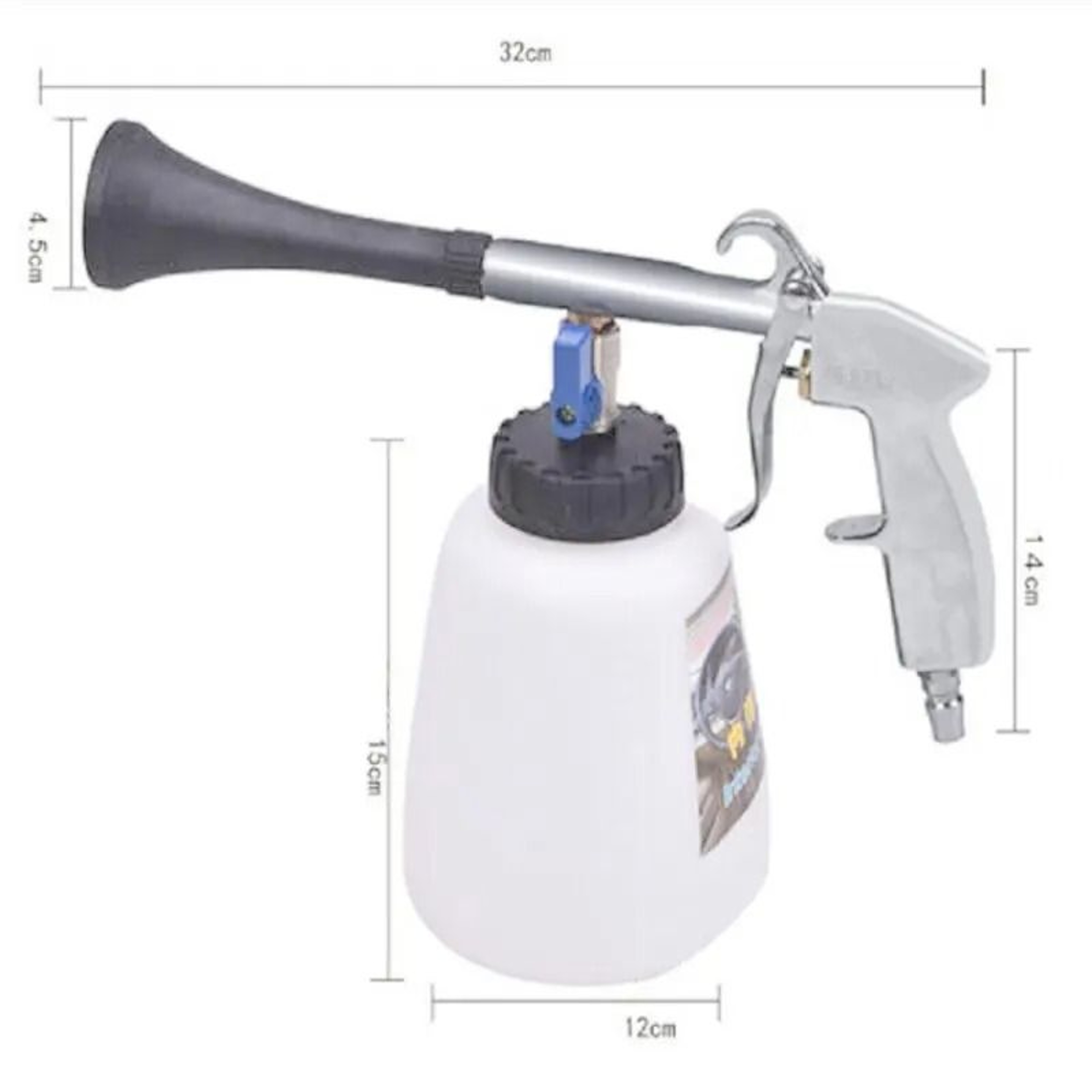 High Wind Speed Car Interior Cleaning Air Blowing Gun With Brush Attachment 5