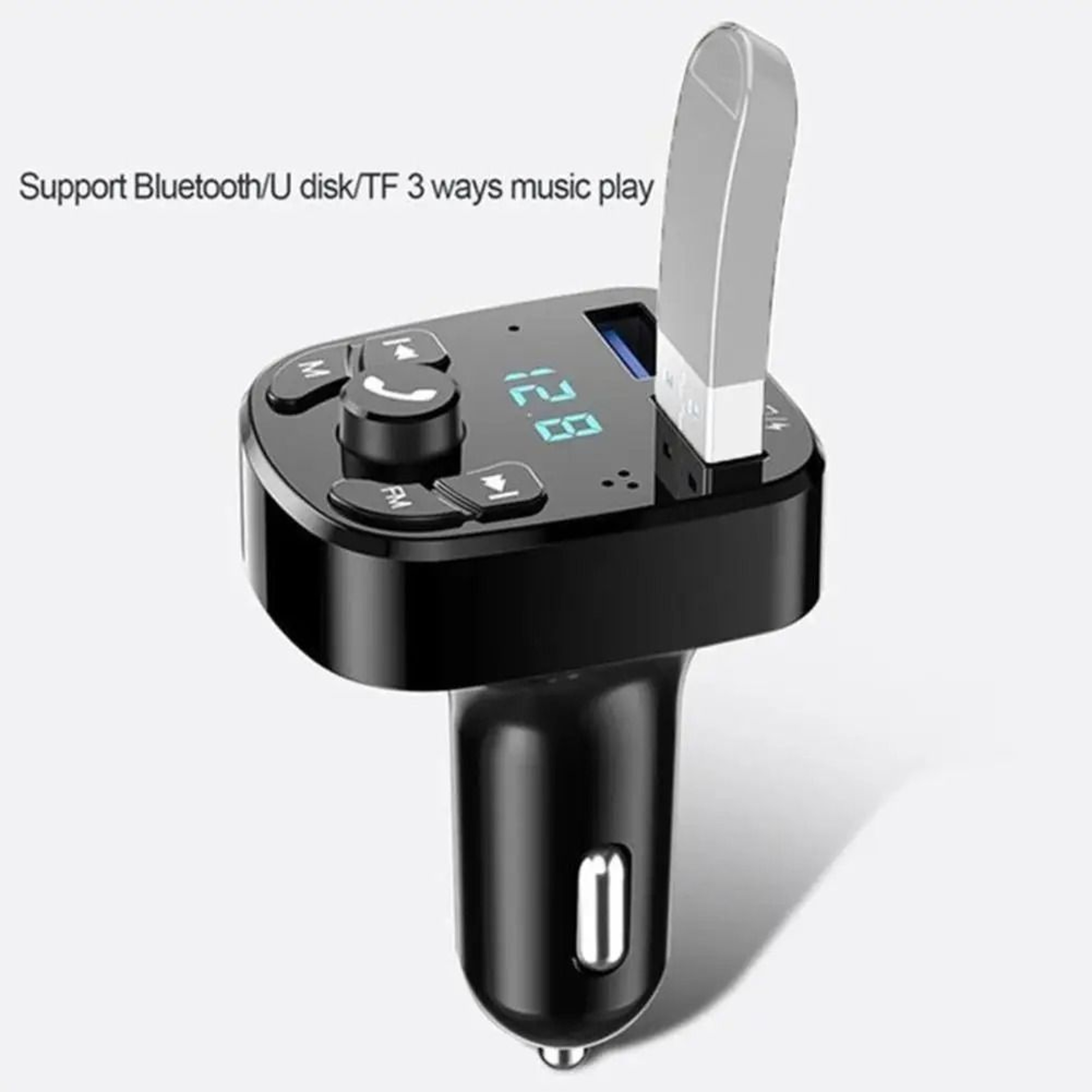 Bluetooth 50 Car FM Transmitter MP3 Player With Dual USB Fast Charger And Hands Free Calling 2