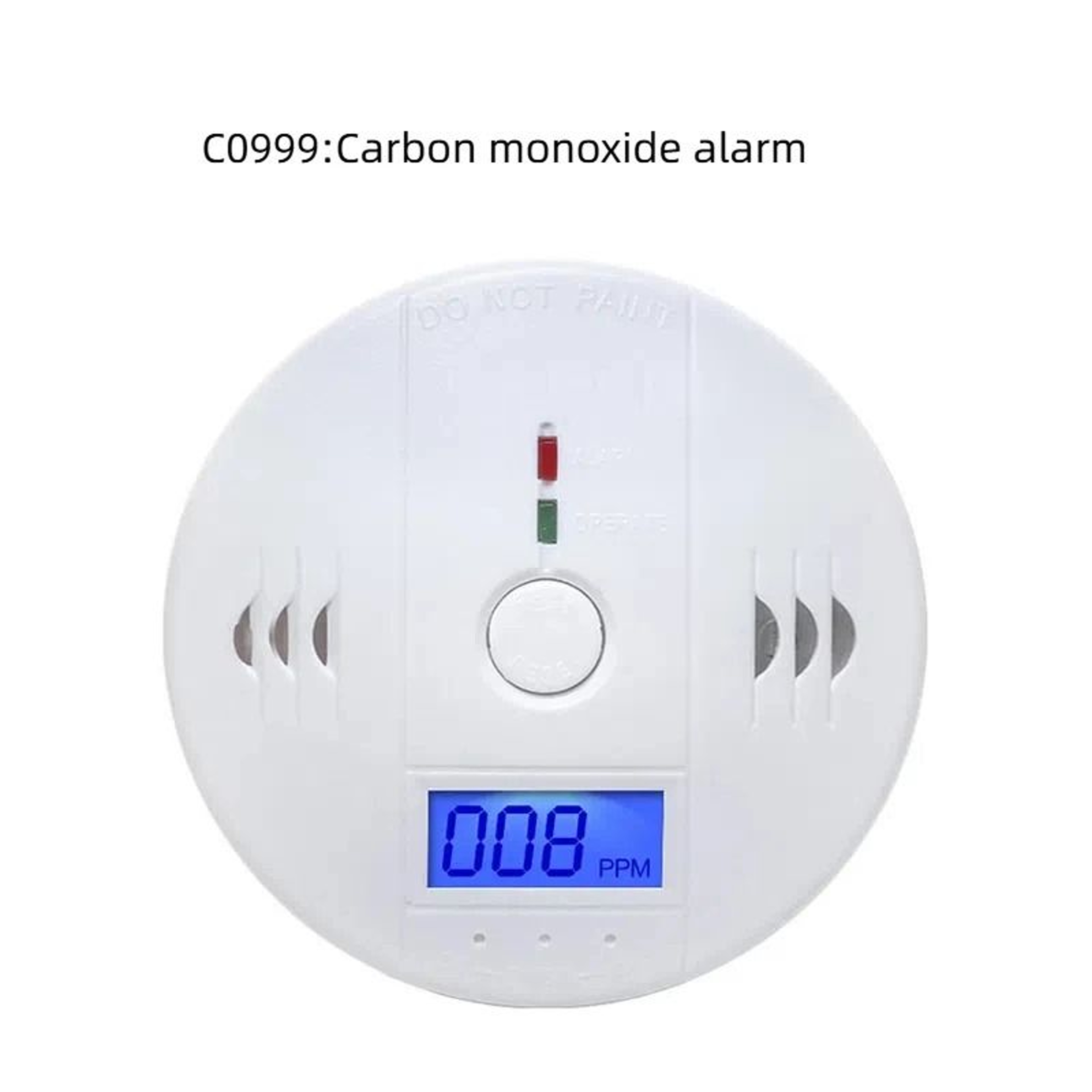 Digital Carbon Monoxide Alarm Detector With LCD Display And 85dB Loud Warning 5