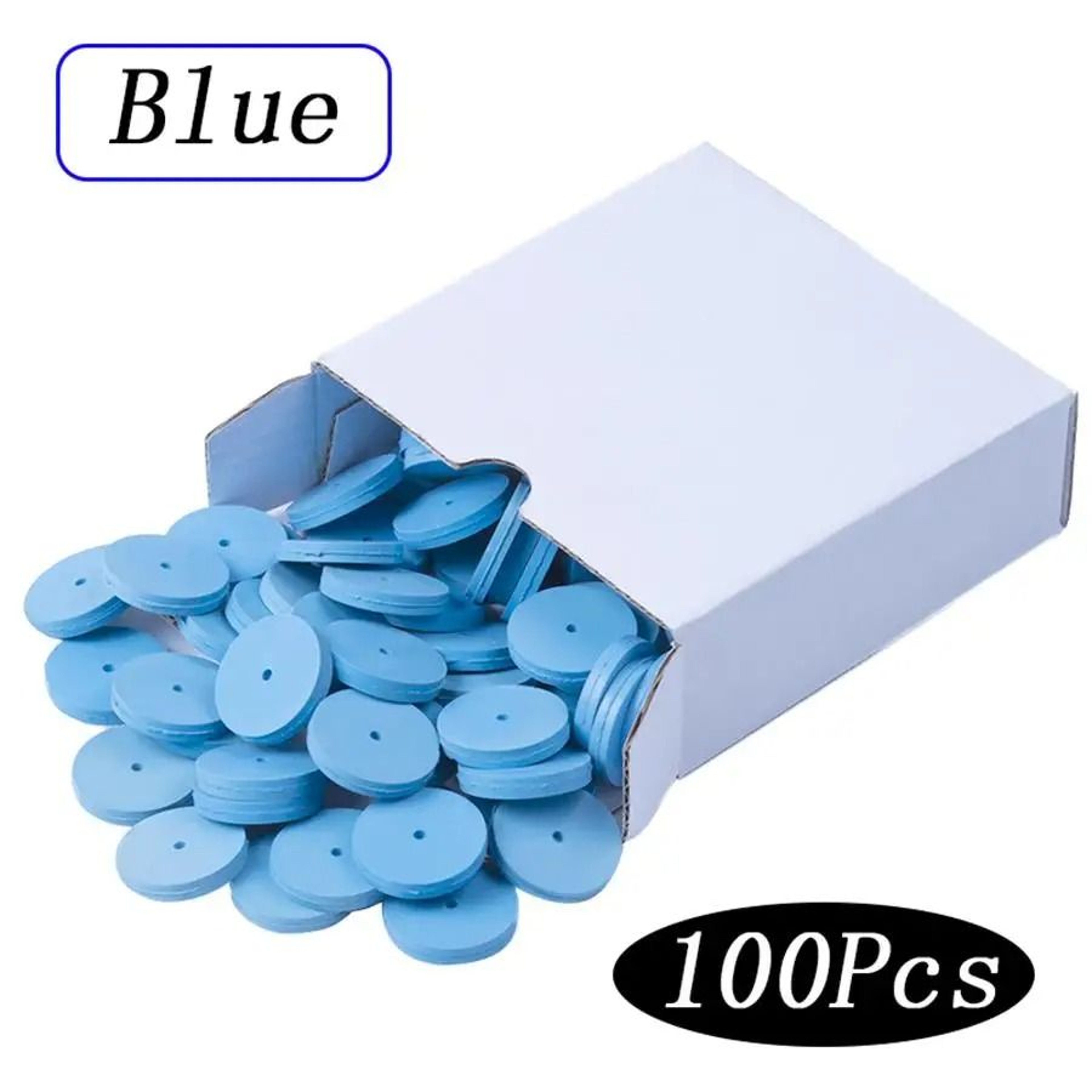 100pcs Dental Silicone Rubber Polishing Wheels For Ceramic Crowns And Porcelain Finishing 10