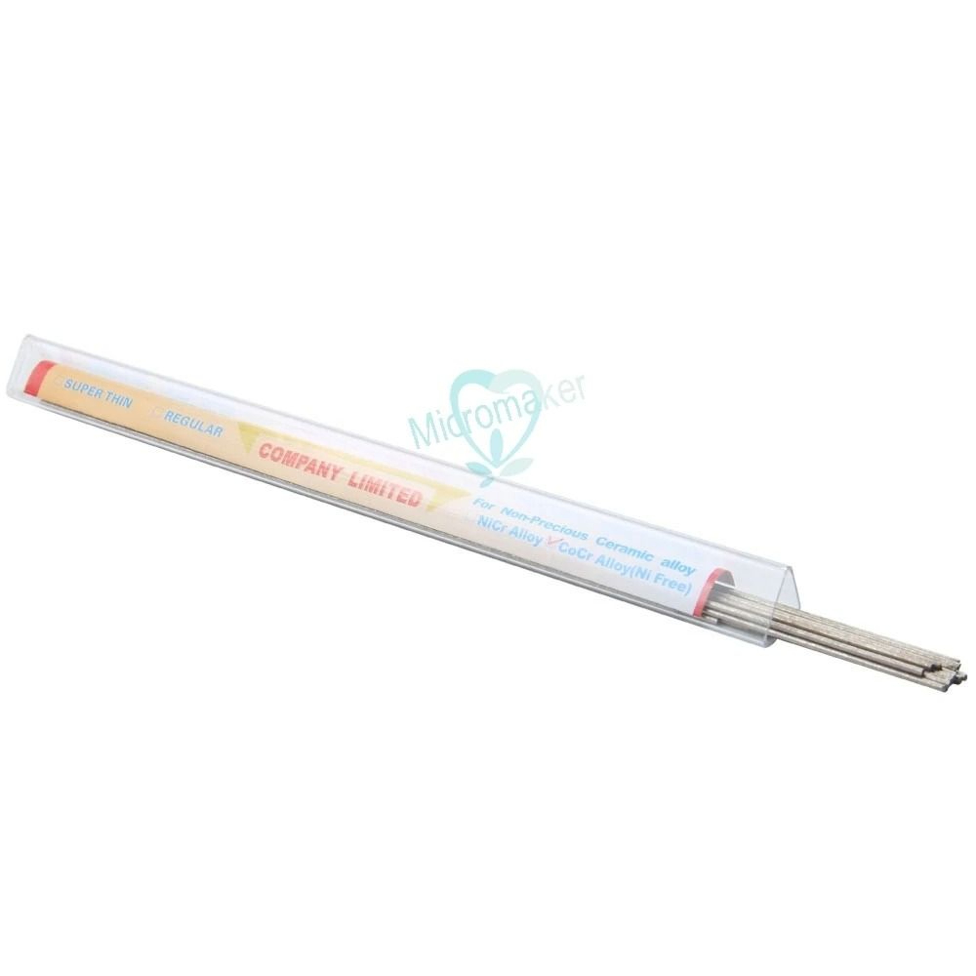 Dental NiCr Or CoCr Alloy Welding Rod Tube High Temperature PFM Soldering Rod For Lab Use 4