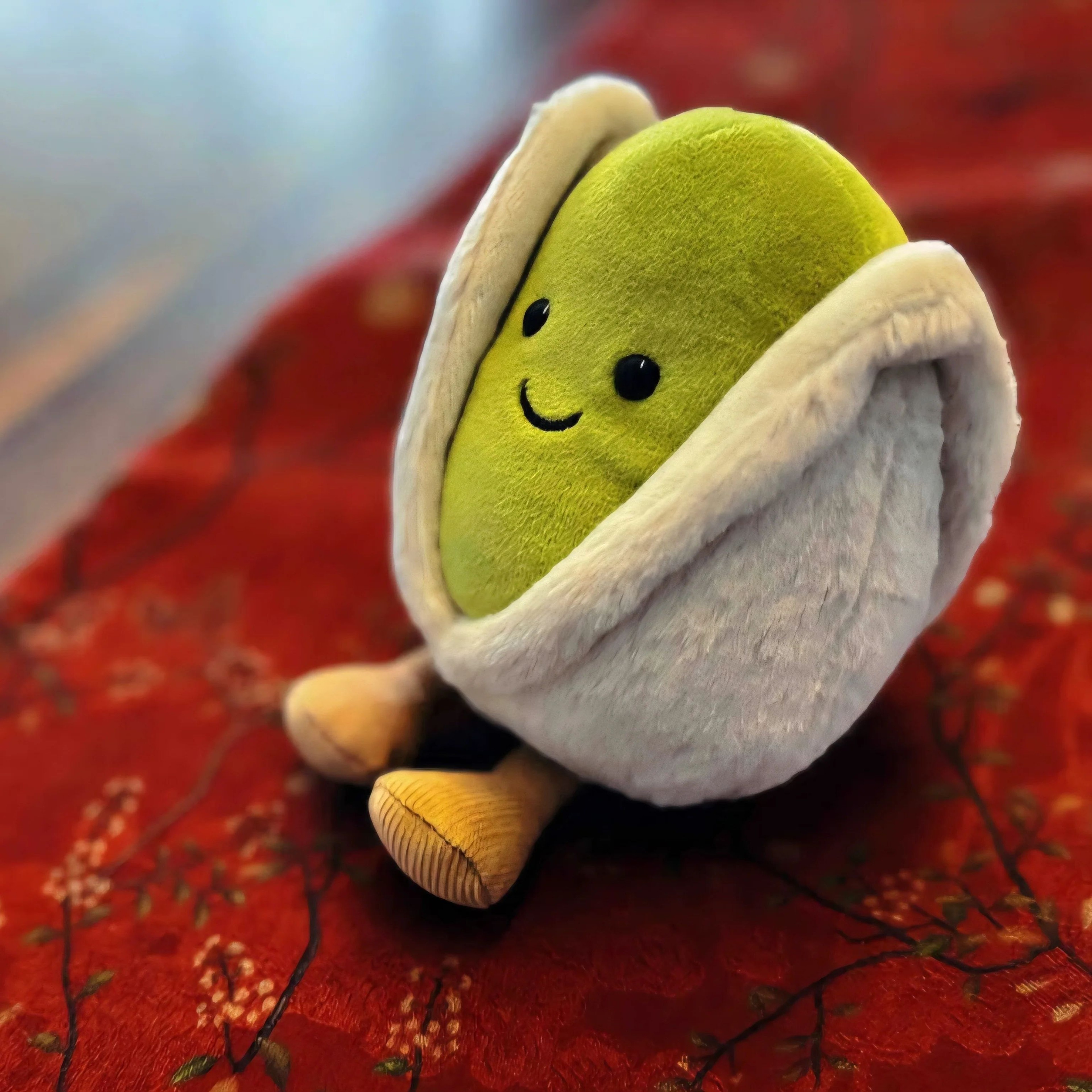 Stuffed Pistachio Plush Toy For Desk Decor Gifting  Everyday Comfort 0