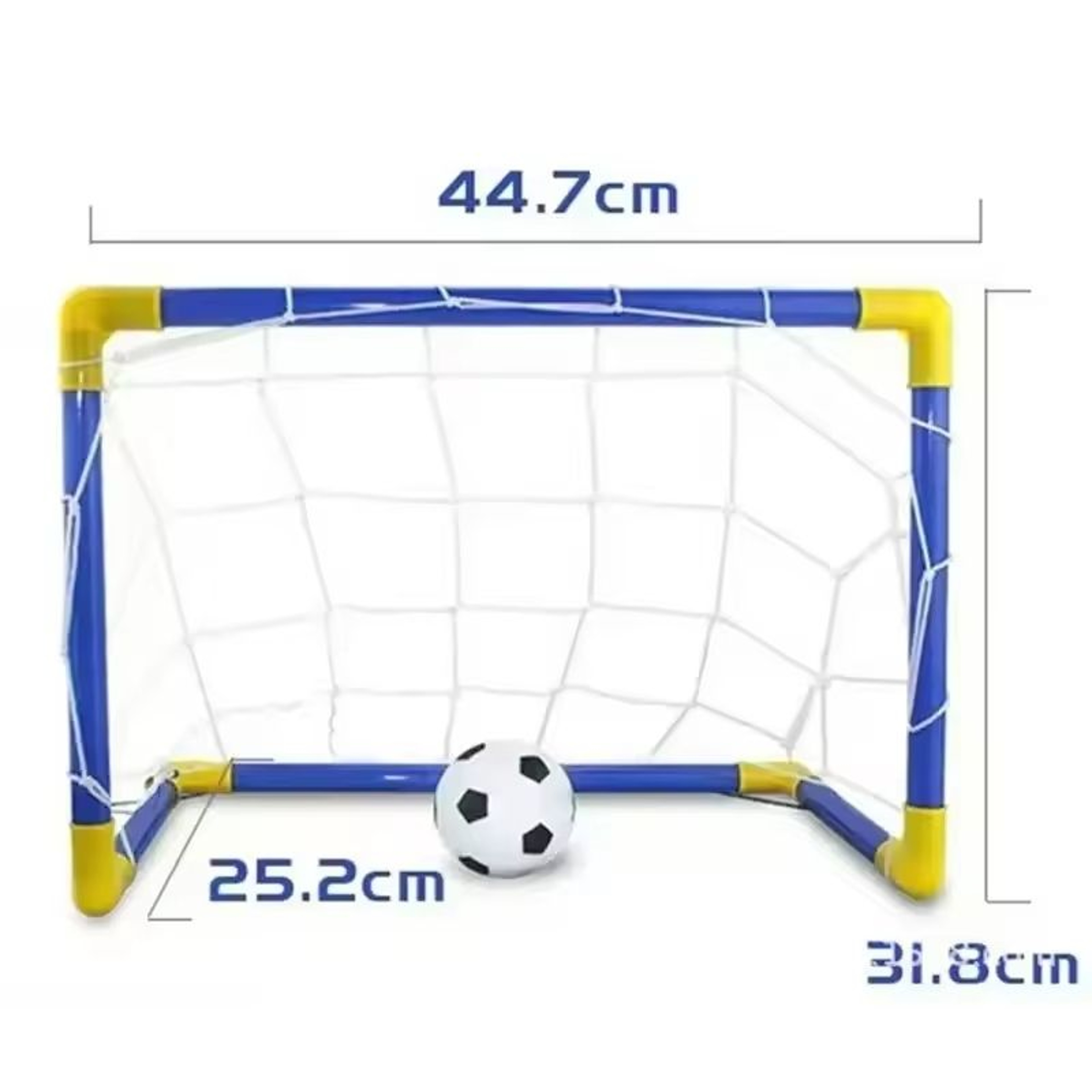 Indoor Mini Folding Soccer Goal Set For Kids With Stable PVC Frame 2