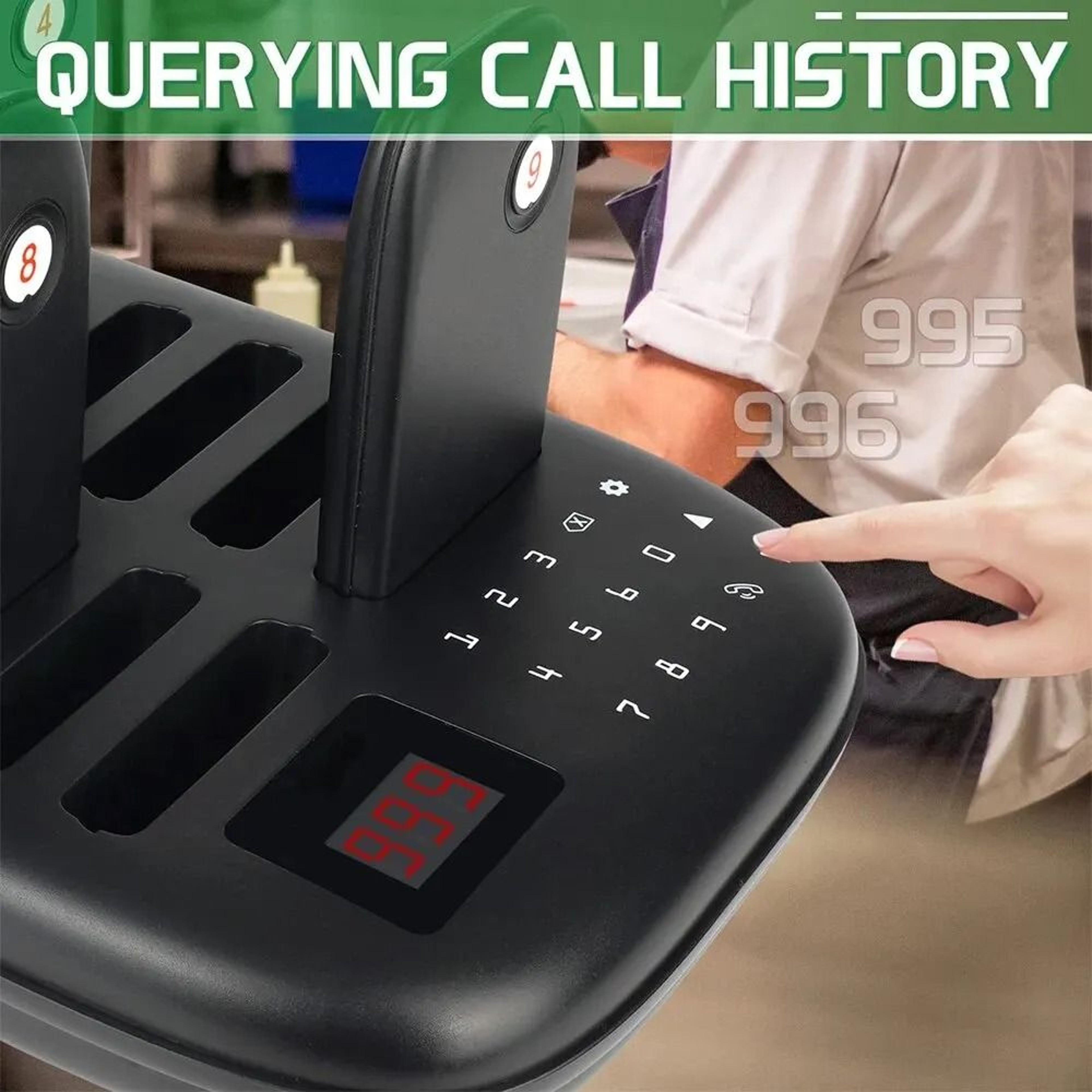 16Guest Wireless Paging System With Vibration Alerts And Long Range Coverage 1