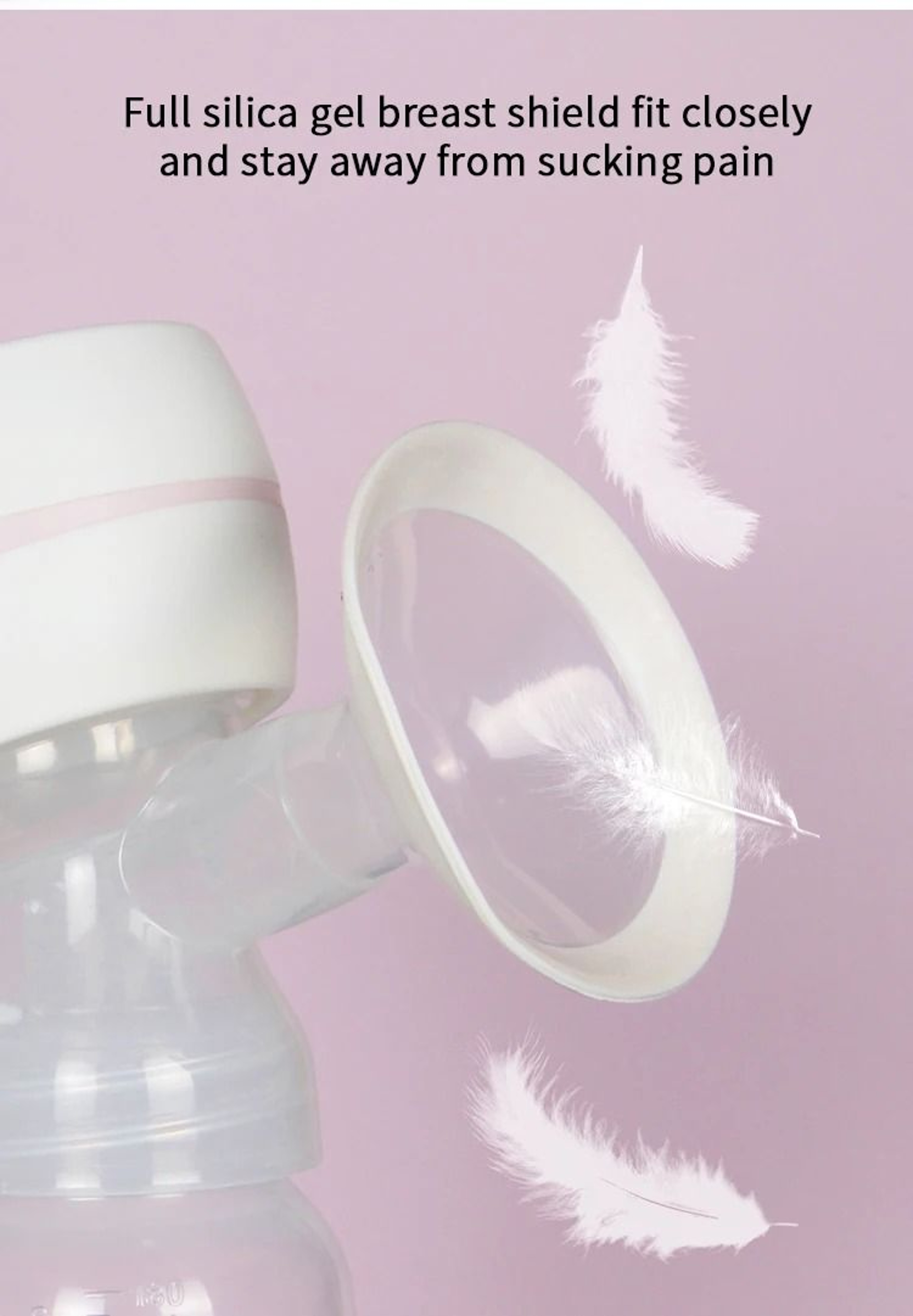 Wearable Electric Breast Pump With AntiBackflow Design And Quiet Suction 5