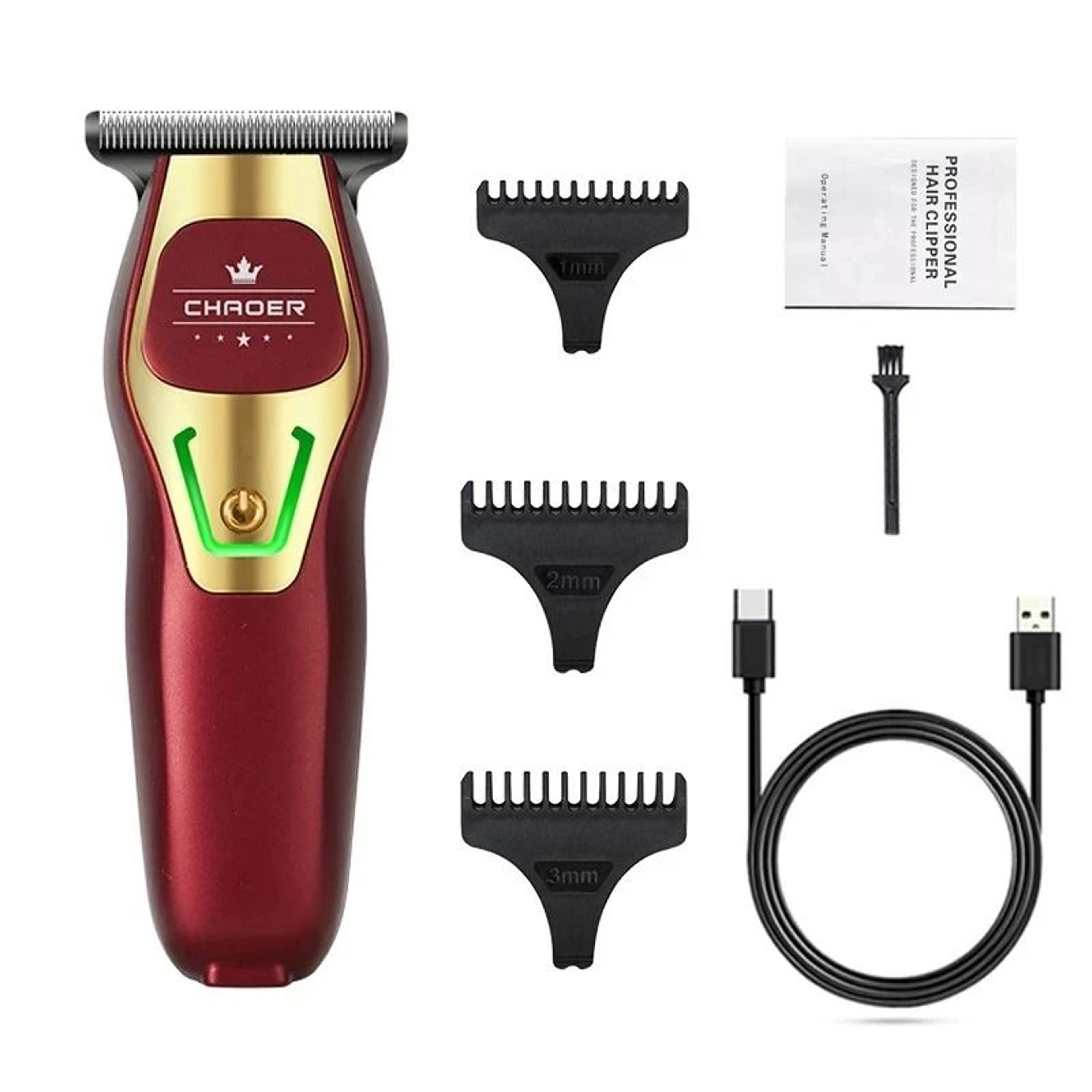 Mini Rechargeable Hair Trimmer With Precision Stainless Steel Blade For Bald Head And Detail Groomi 6