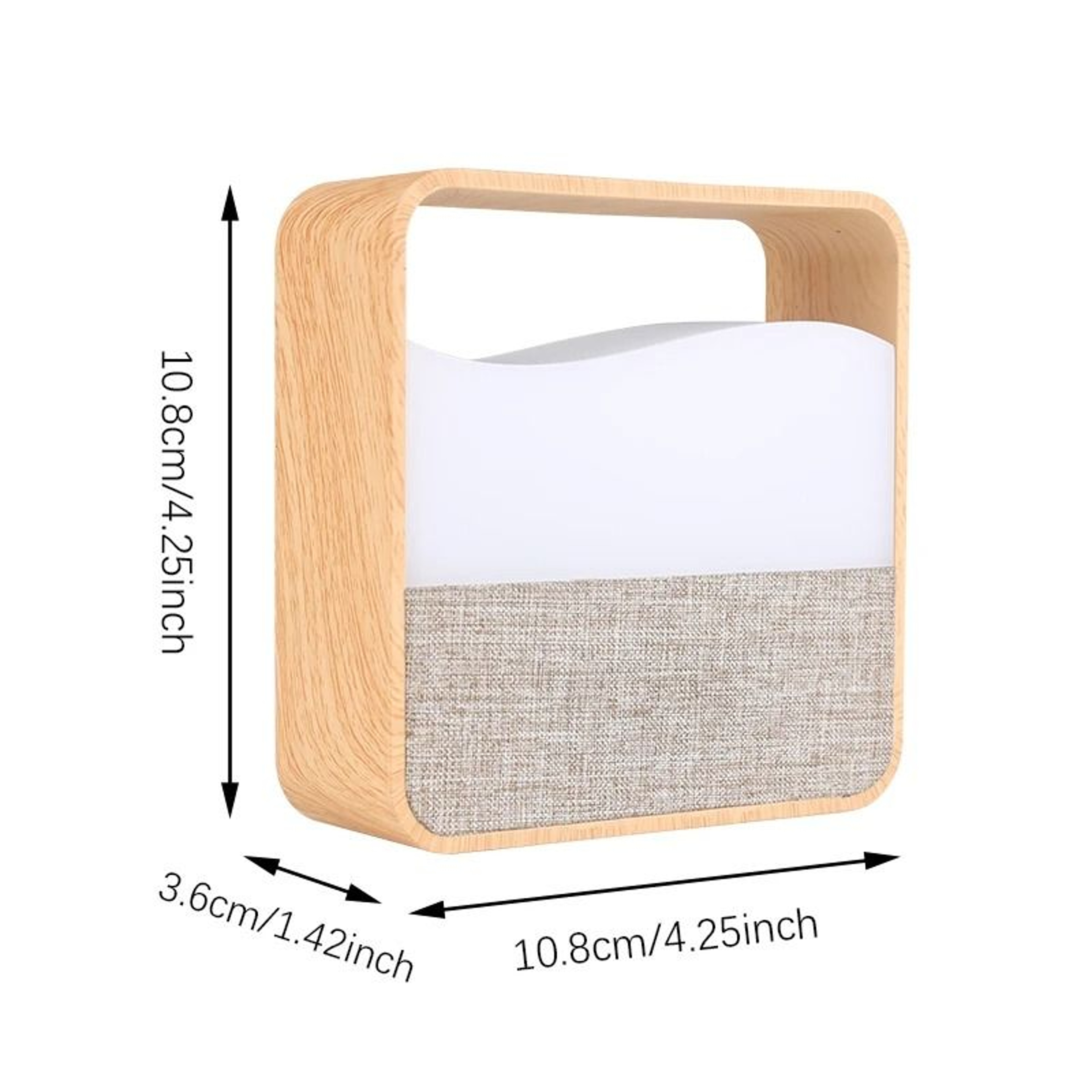 USB Rechargeable Night Light With Digital Clock And Dual Alarm For Bedroom And Nursery 1