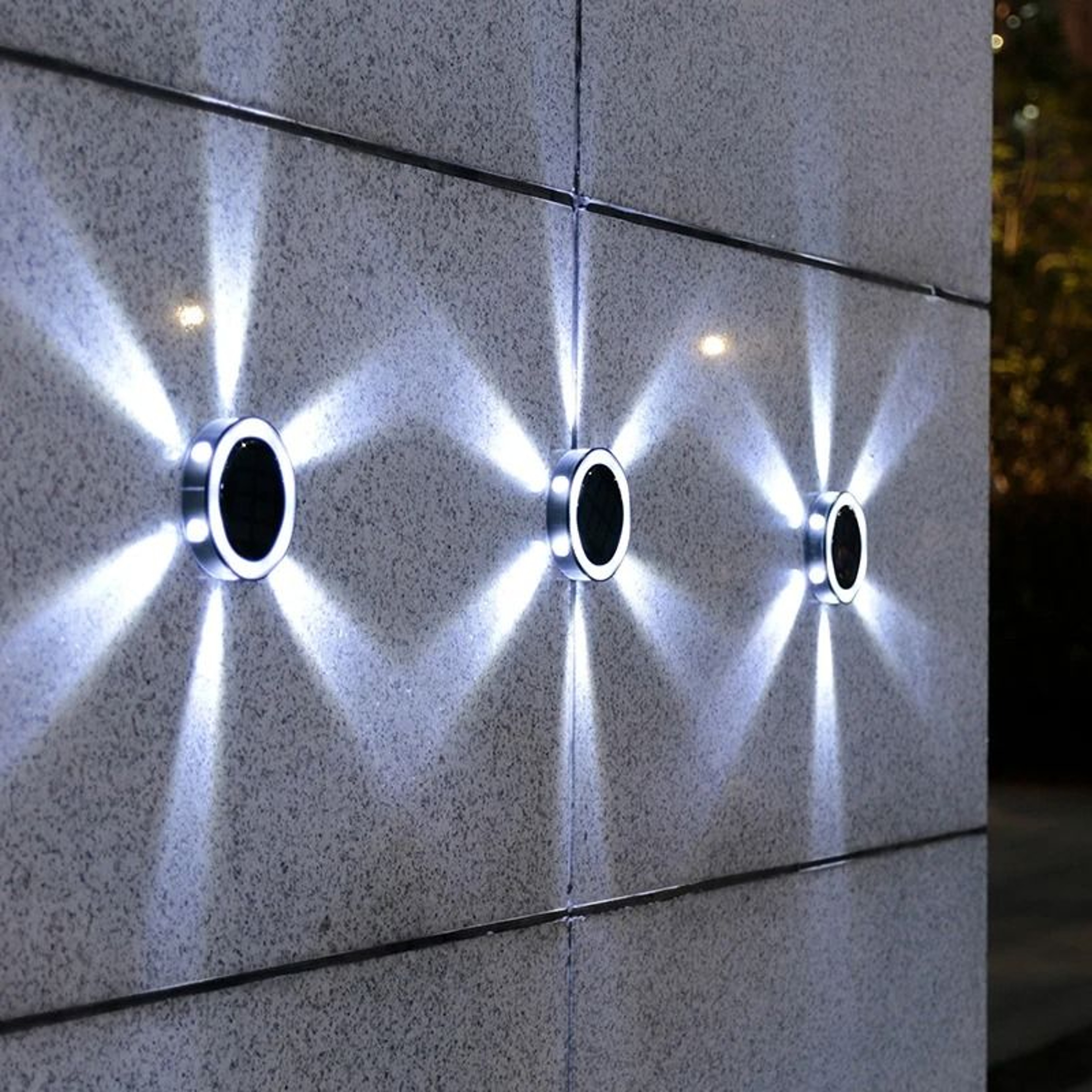 4 Pack Solar InGround LED Lights Waterproof 360 Degree Warm Glow For Garden And Yard Decor 2