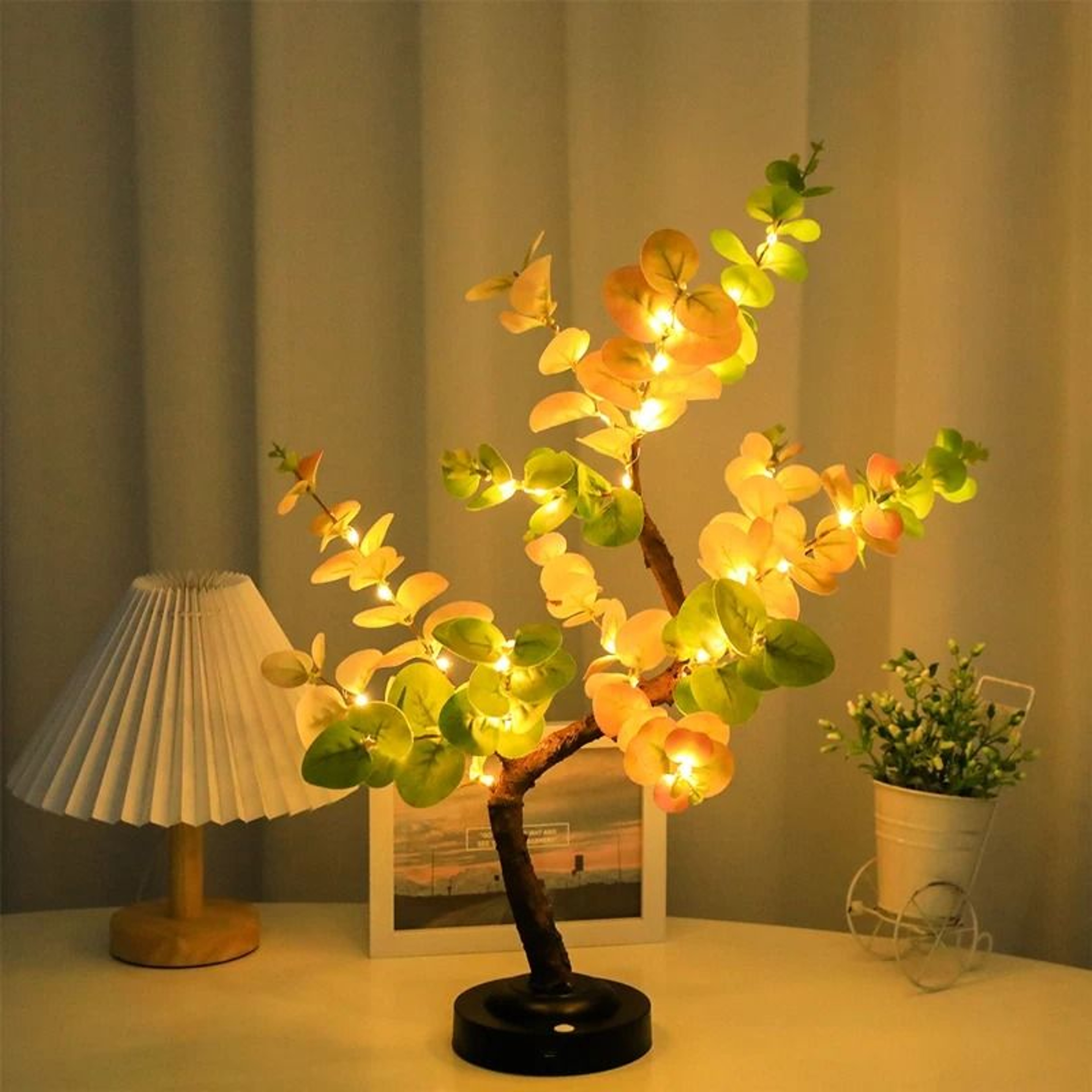 LED Bonsai Tree Table Lamp With Adjustable Branches And Warm White Glow For Bedroom And Study Decor 1