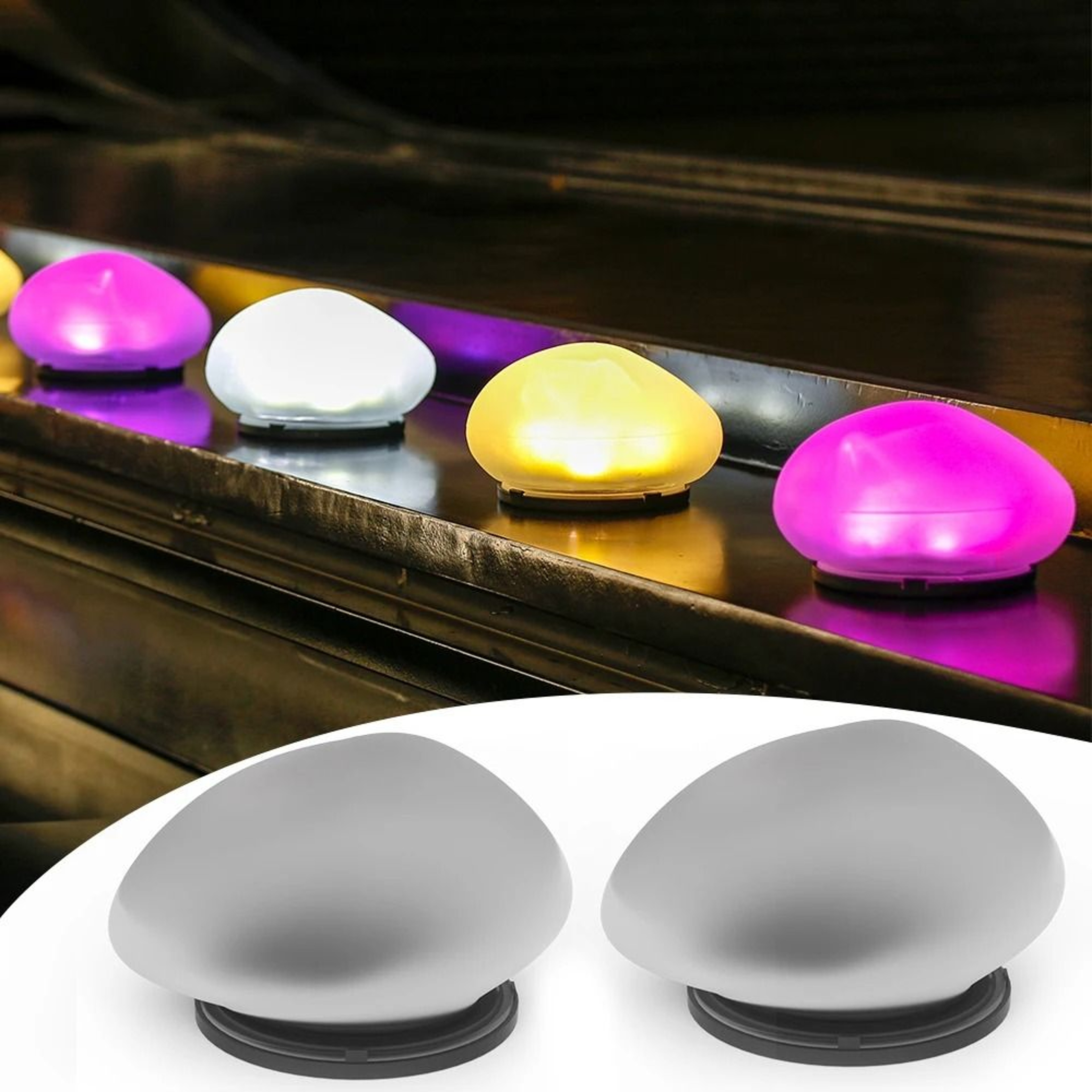 Solar Pebble Outdoor Decorative Light Waterproof Garden Lamp For Courtyard And Poolside Decor 1