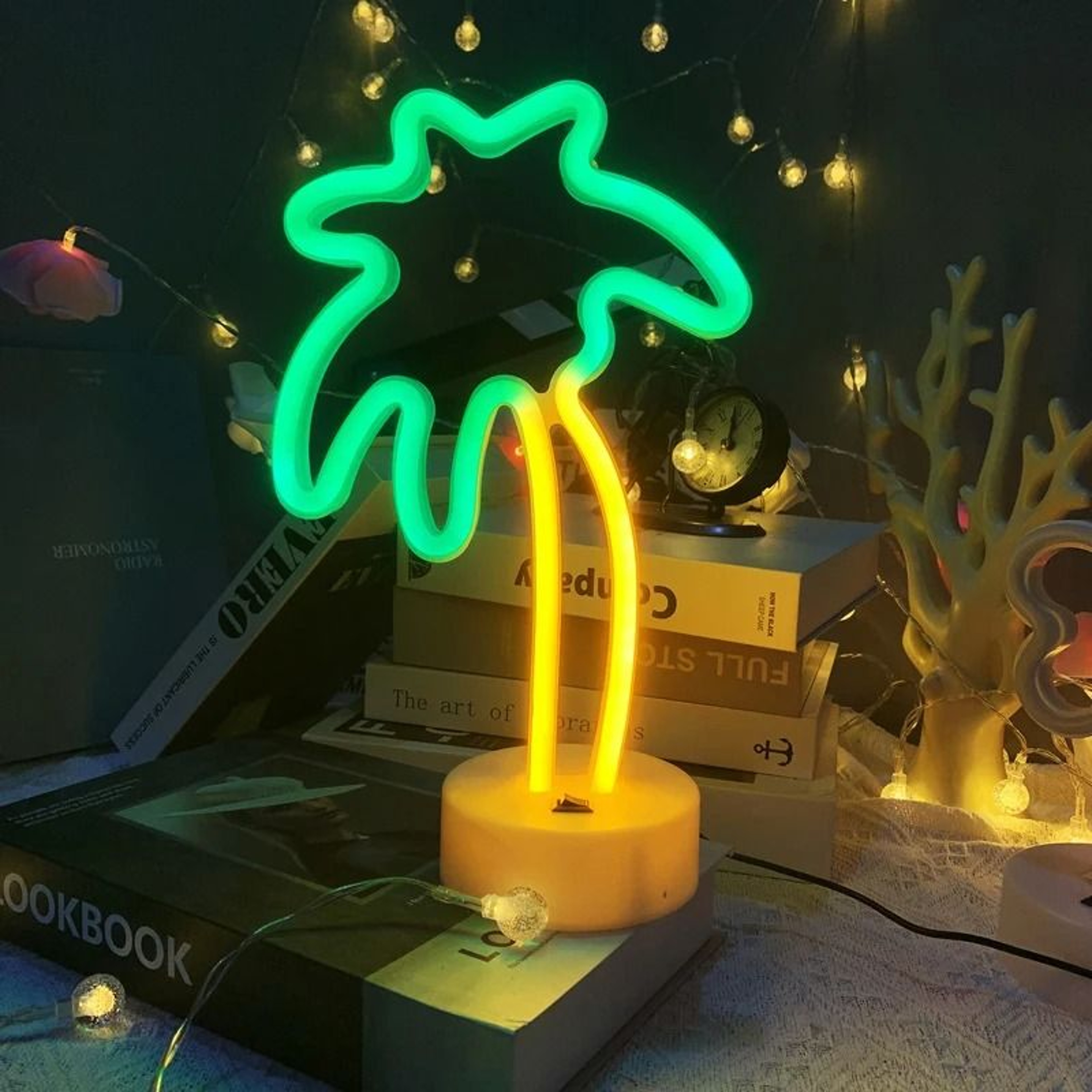 Coconut Tree Neon LED Sign With Base And USB Or Battery Power For Room Decor And Parties 4