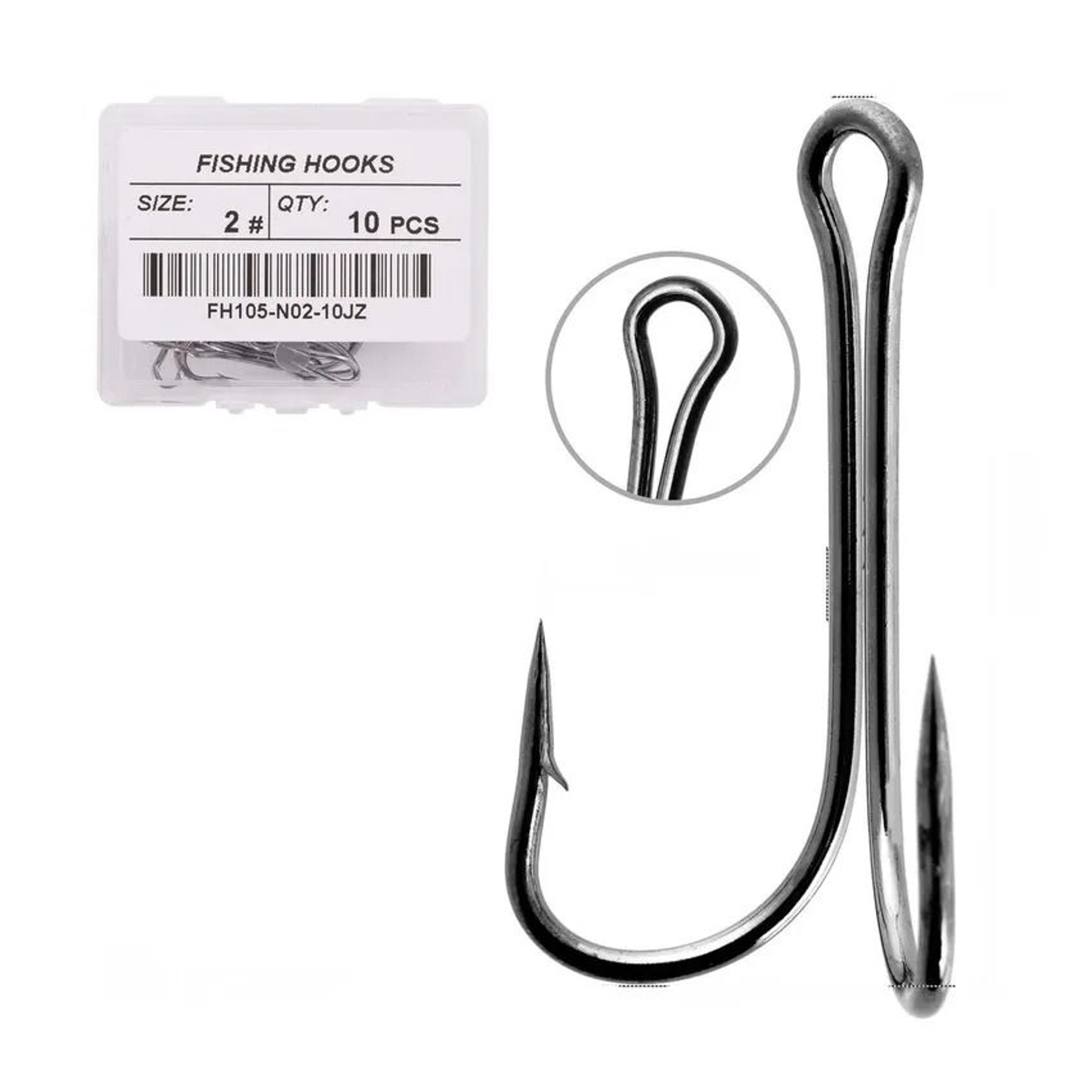 10 Piece Double Frog Fishing Hook Set High Carbon Steel Weedless Assist Hooks For Soft Lures And Ji 0