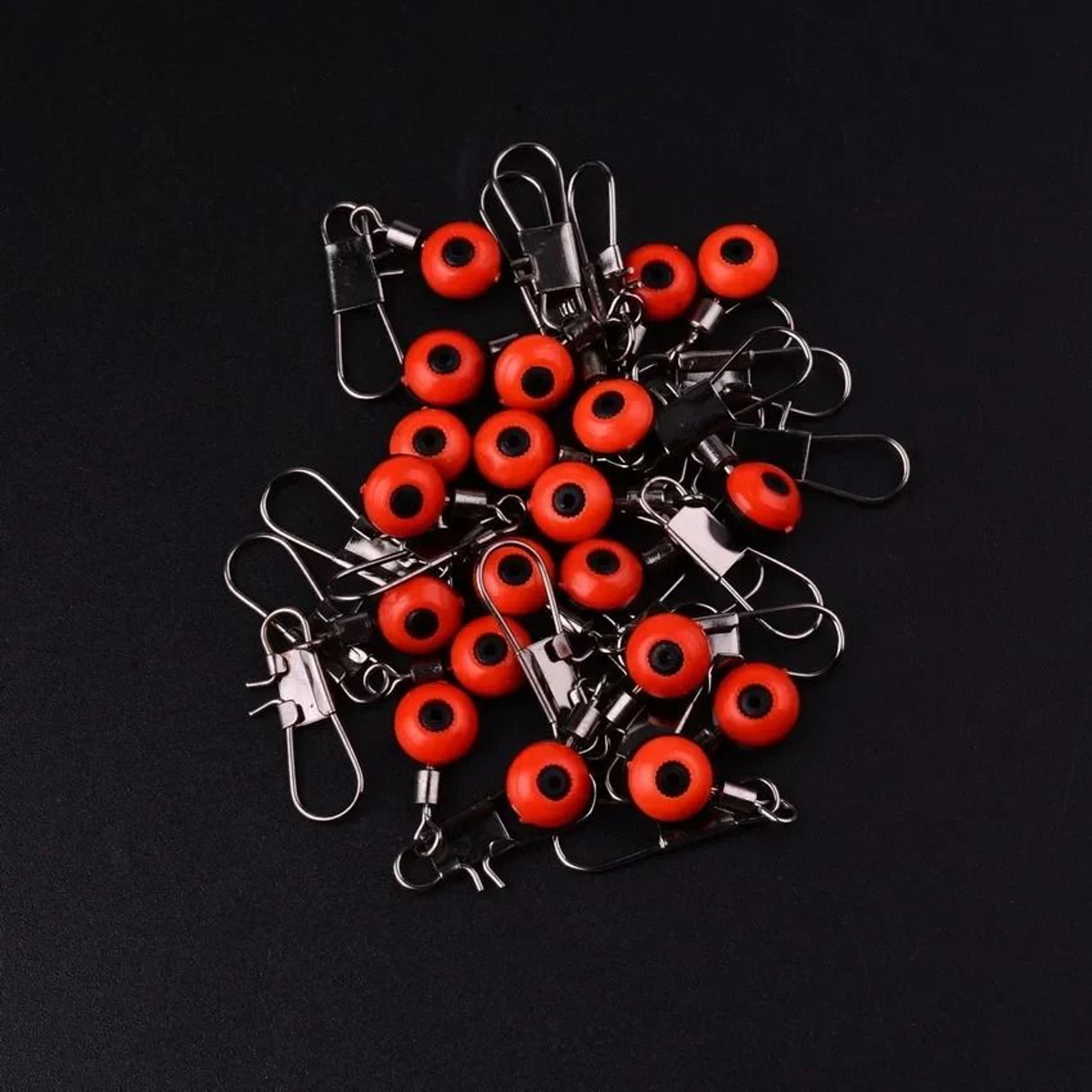 20 Piece Fishing Hook Swivel Clip Connector Set With Interlock Snaps For Sea Fishing Rigs 5