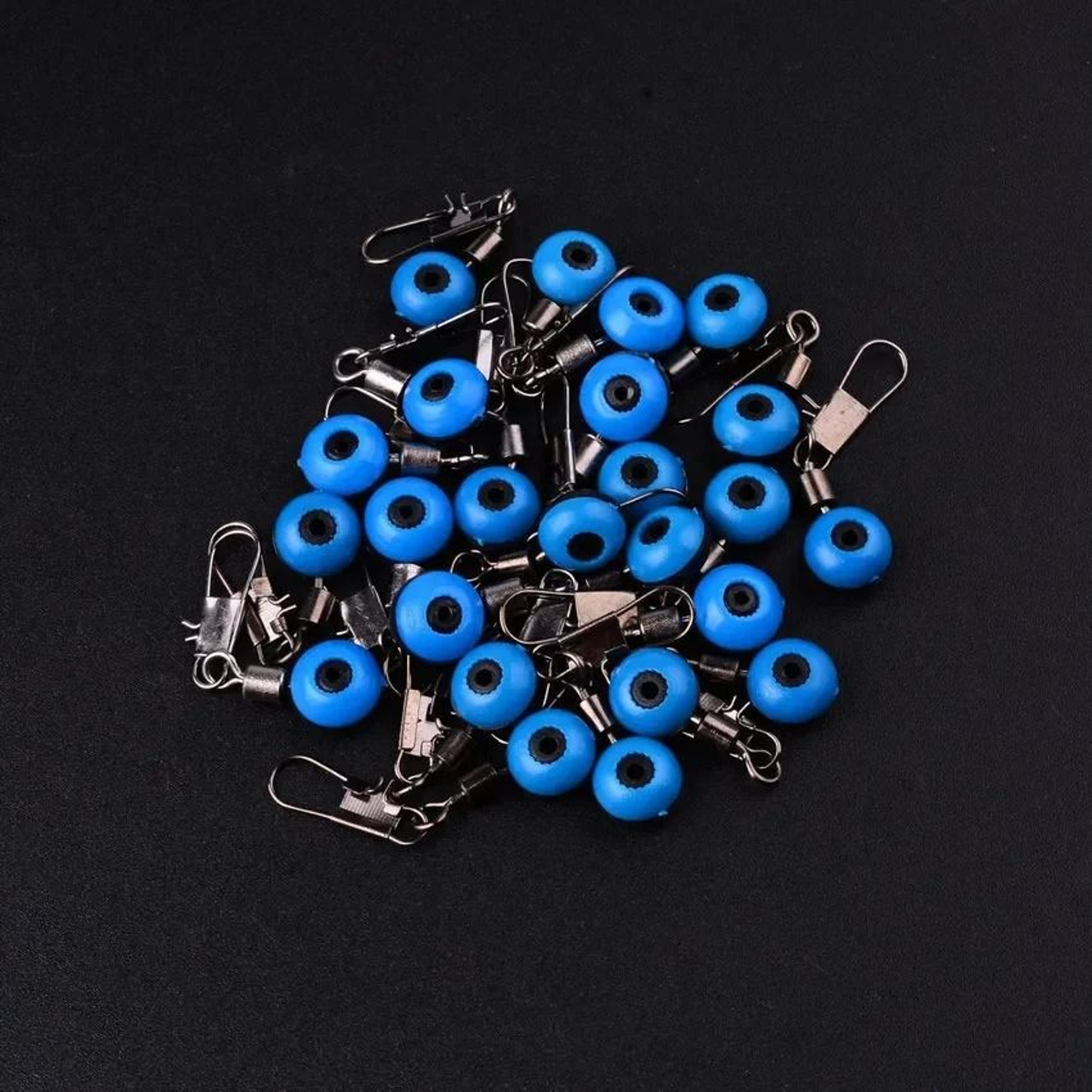 20 Piece Fishing Hook Swivel Clip Connector Set With Interlock Snaps For Sea Fishing Rigs 7