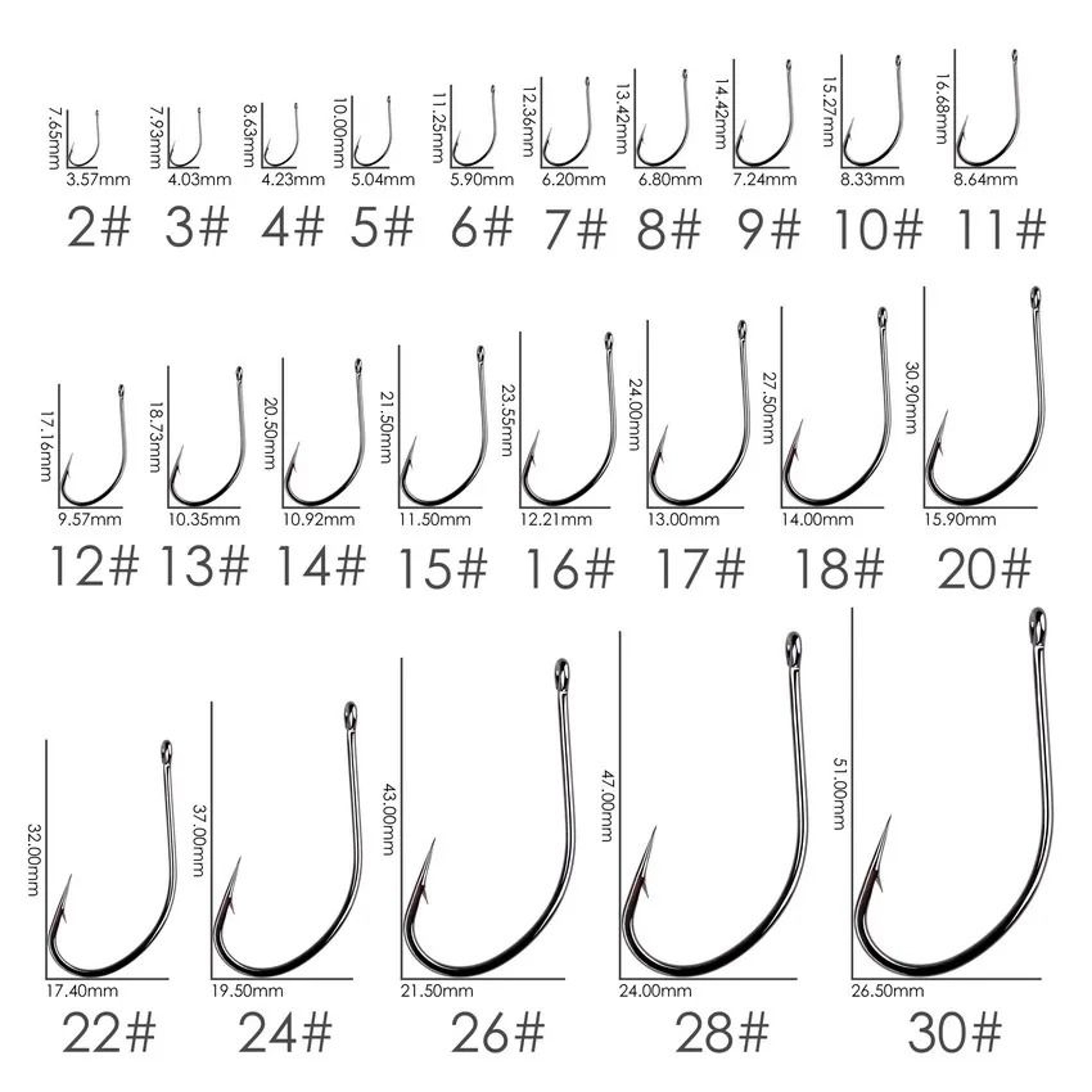 10 Piece Sea Big Fishing Hook Set High Carbon Steel Hooks With Black Nickel Finish For Saltwater An 2