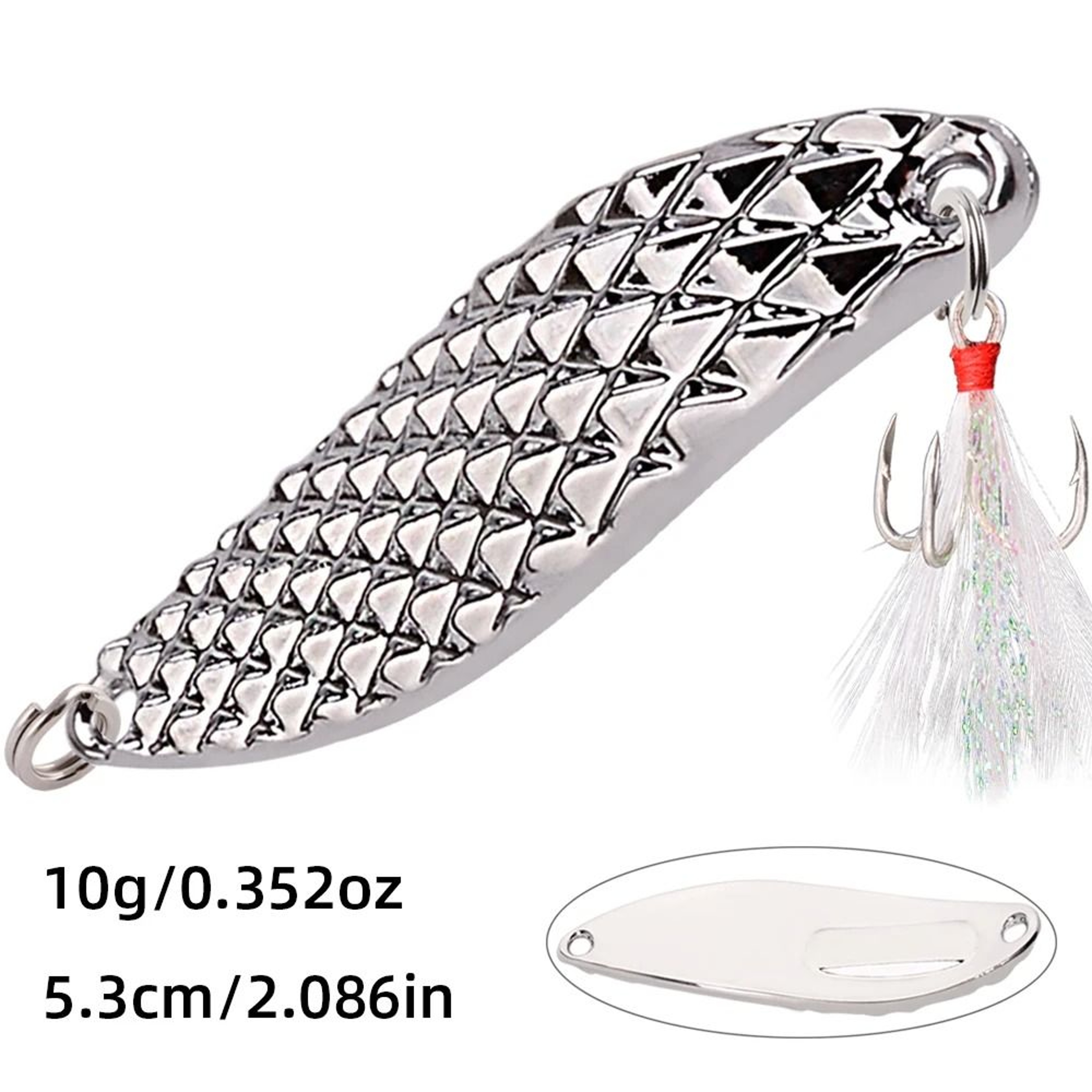 Diamond Spinner Metal Fishing Lure With Sequin Flash For Bass And Trout 23