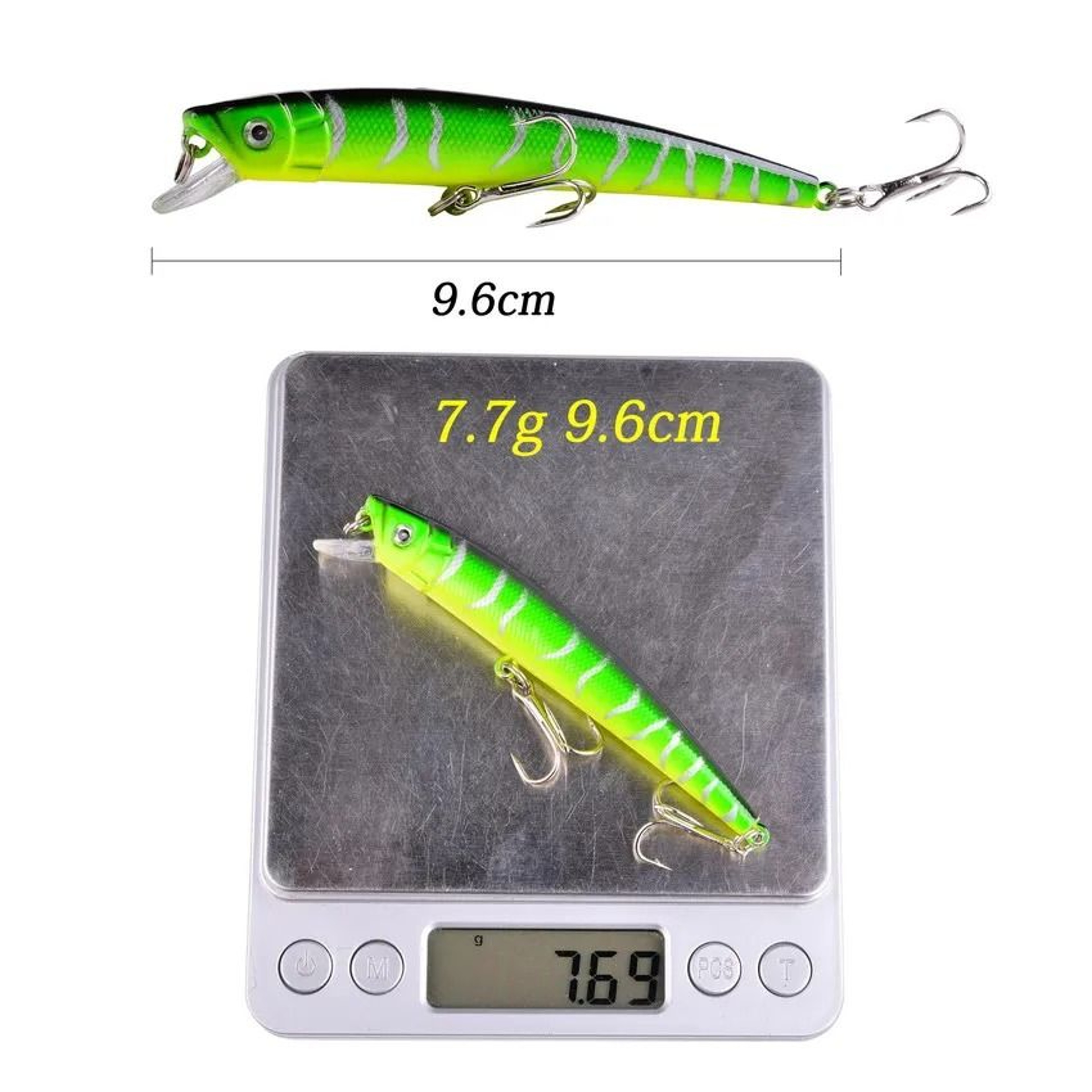 8 Piece Minnow Crankbait Fishing Lure Set 354 In Wobblers Swimbait Kit For Bass Pike And Carp 4