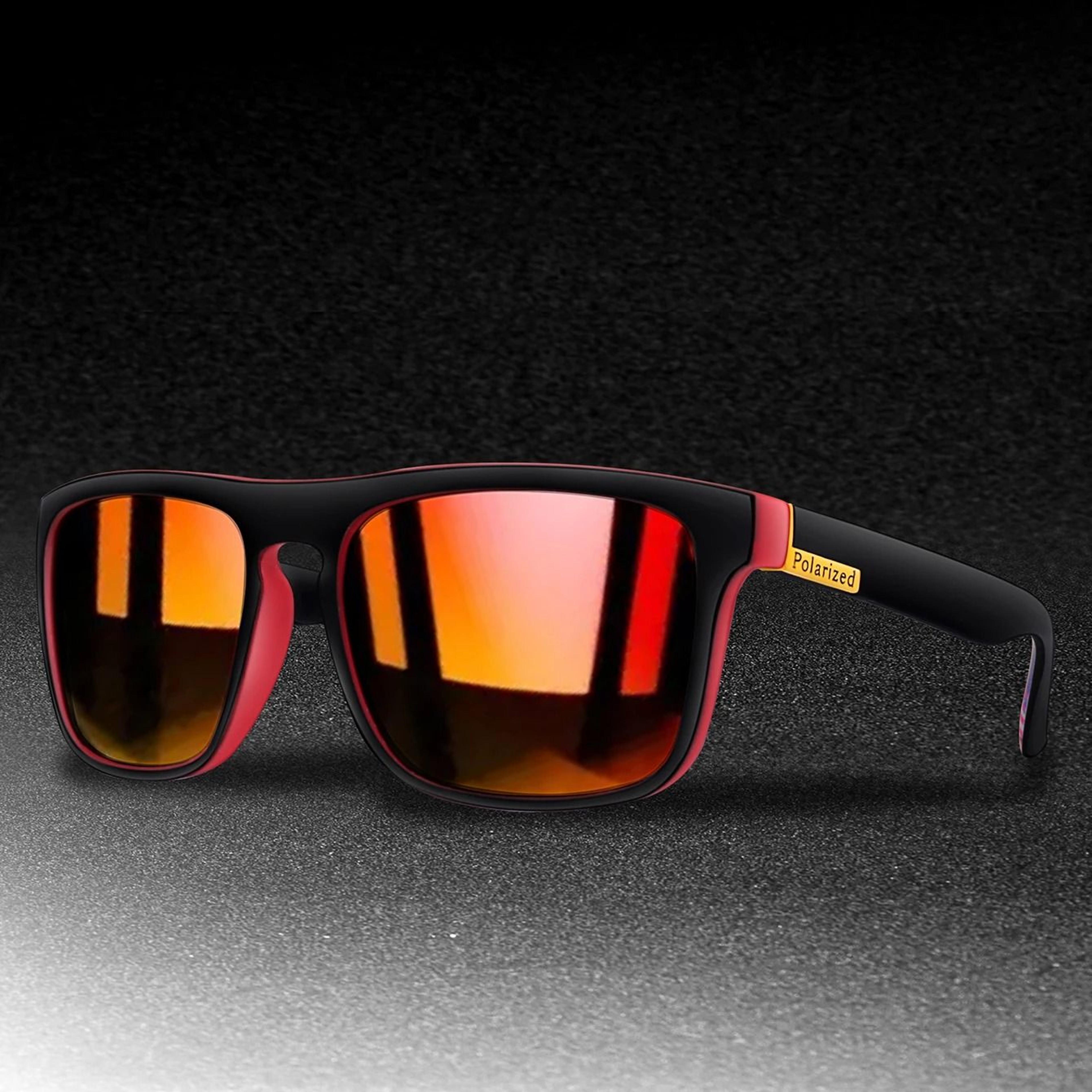 Retro Square Polarized Cycling Sunglasses With UV400 Protection And Night Vision Lens 4