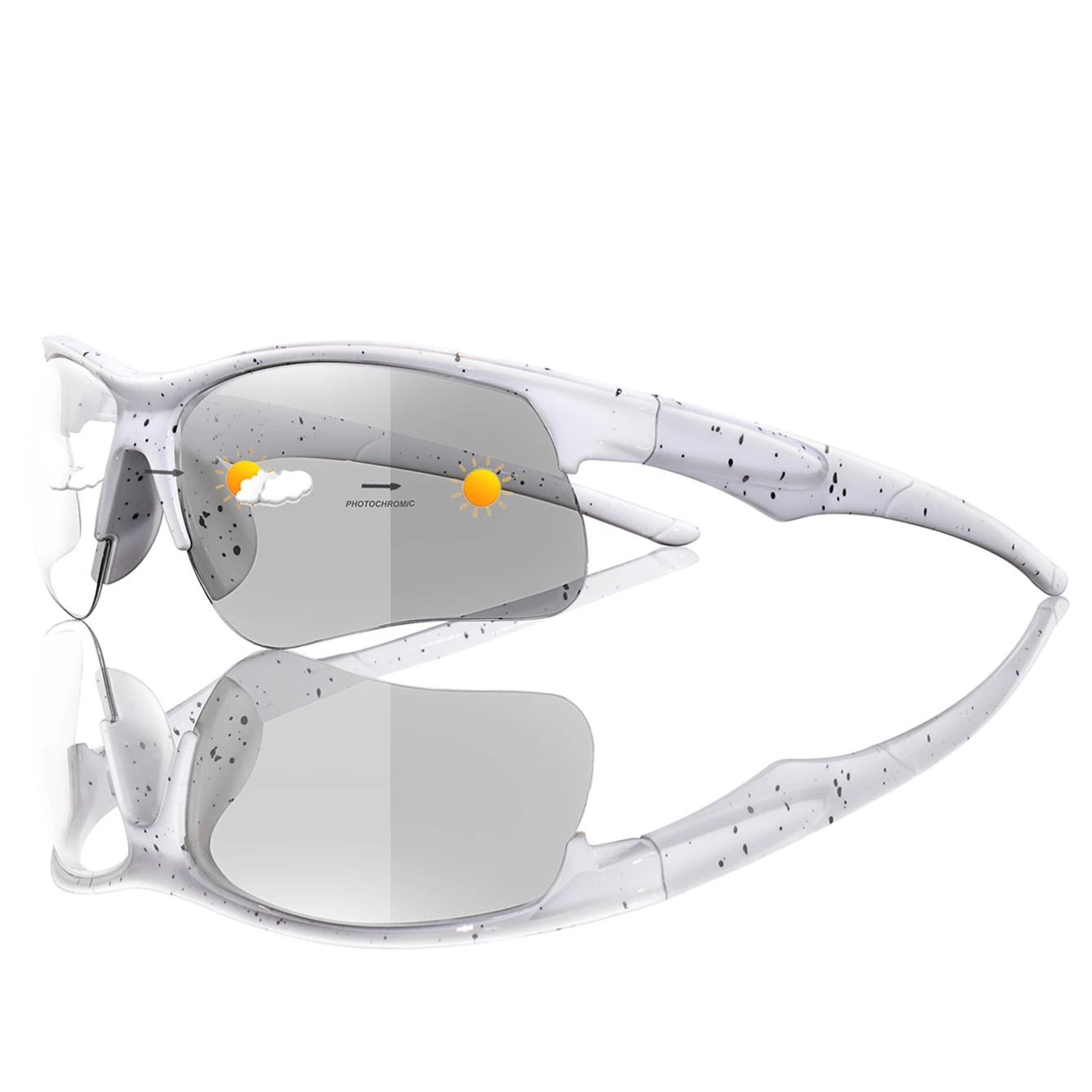 Photochromic Sports Sunglasses For Men And Women UV400 MTB Cycling Running Goggles 5