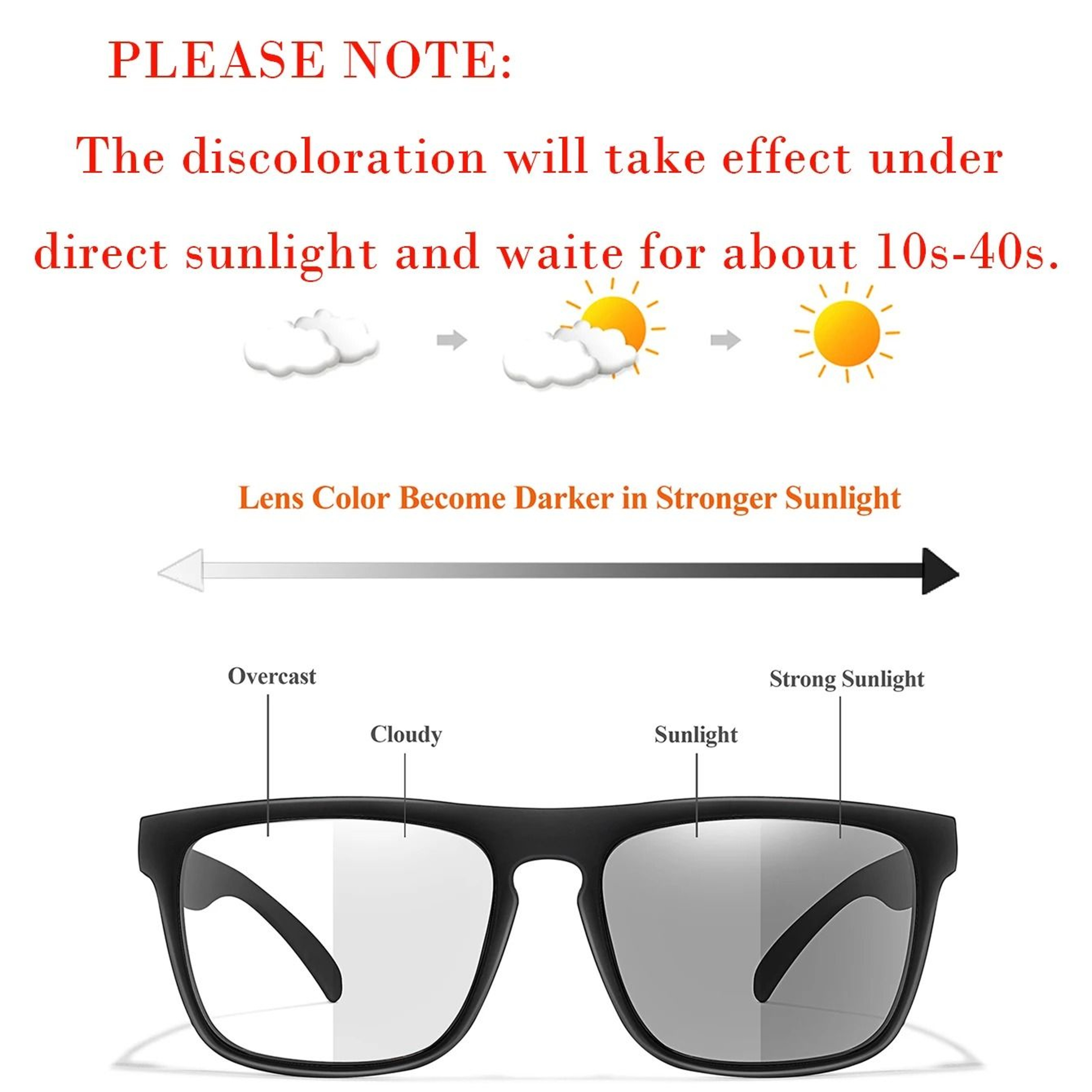 Classic Square Photochromic Sunglasses For Men And Women Outdoor Goggles For Travel And Daily Style 2