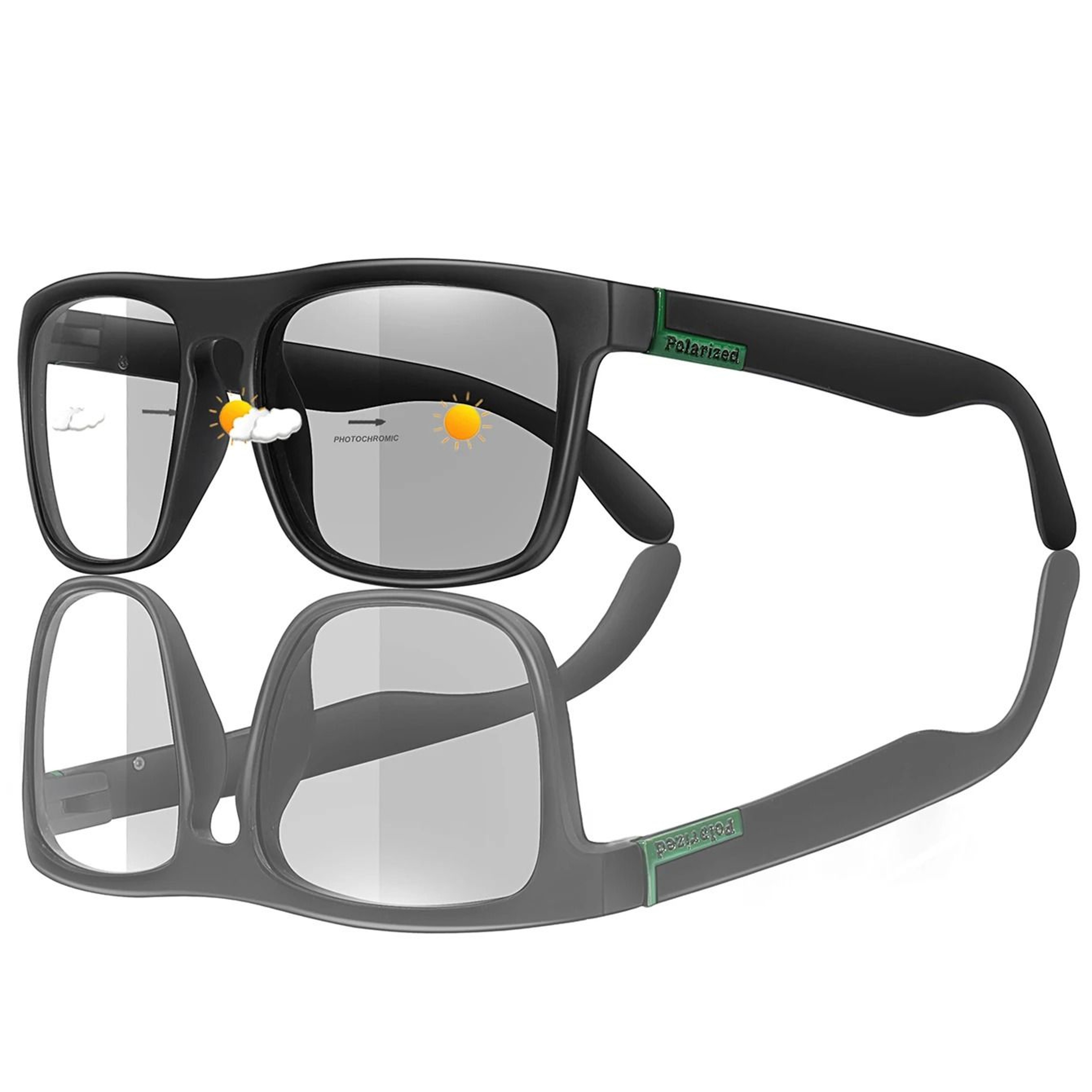 Classic Square Photochromic Sunglasses For Men And Women Outdoor Goggles For Travel And Daily Style 5