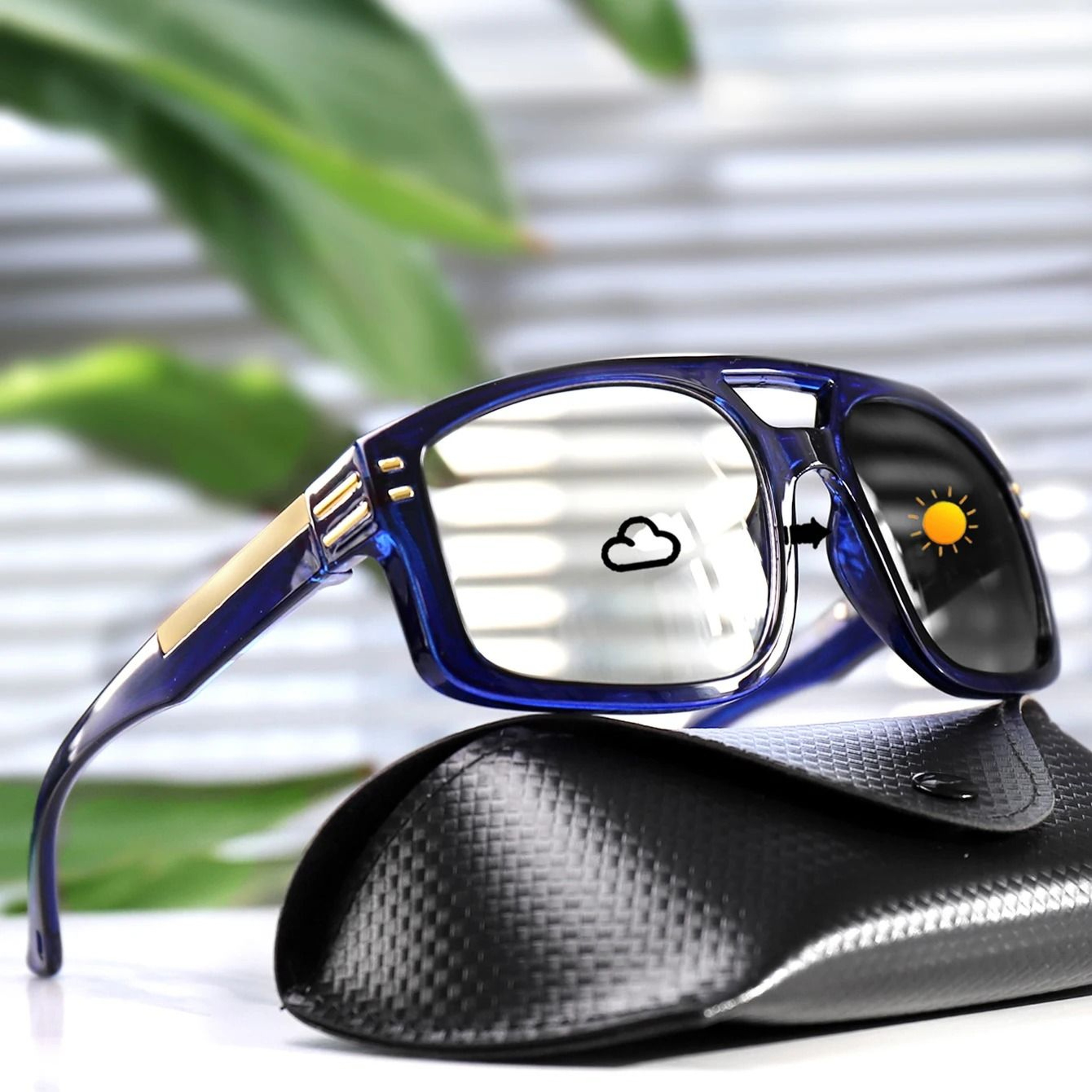 Casual Photochromic Square Windproof Sunglasses For Men And Women Outdoor Sports Goggles 2