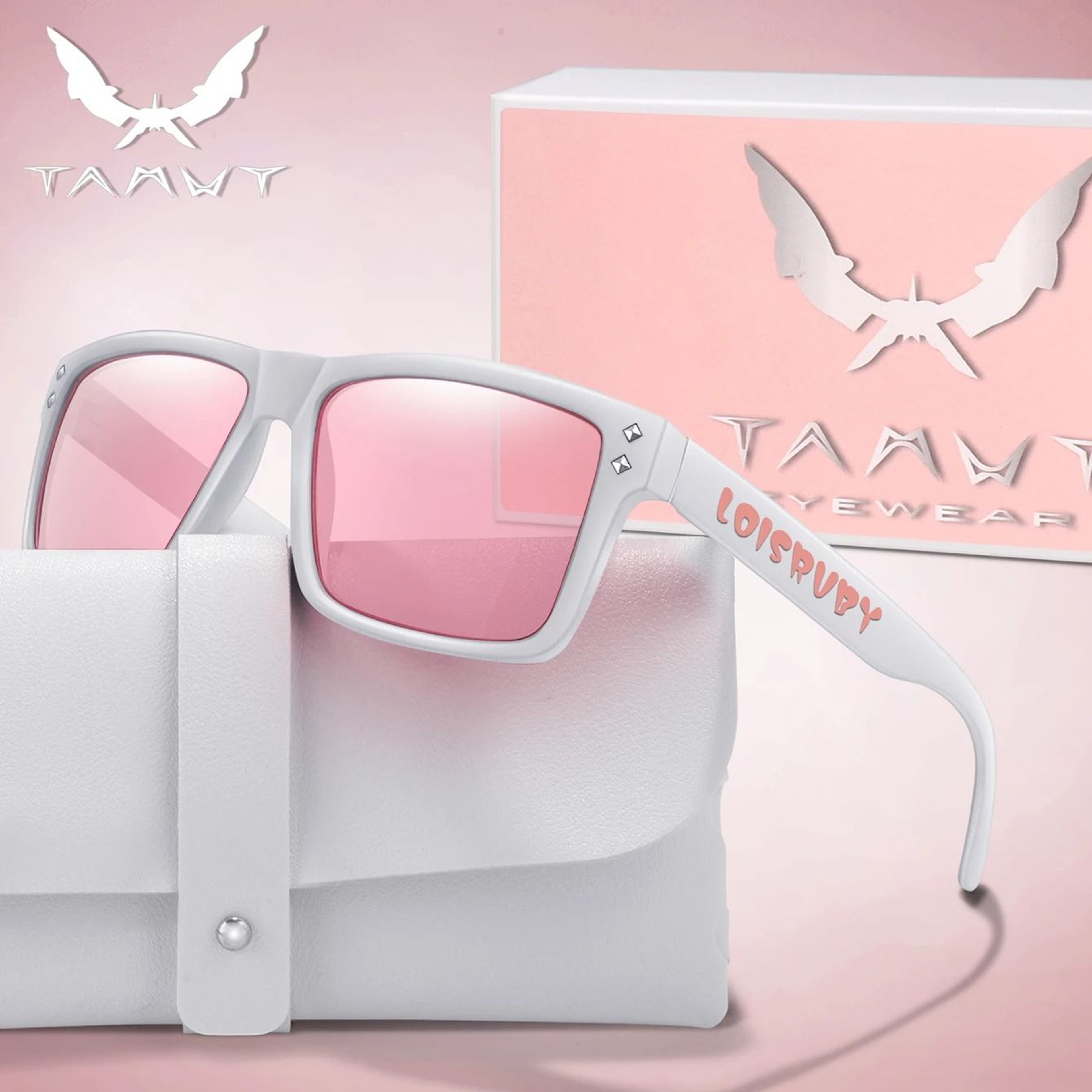 Candy Color Square Sunglasses With UV Protection 0
