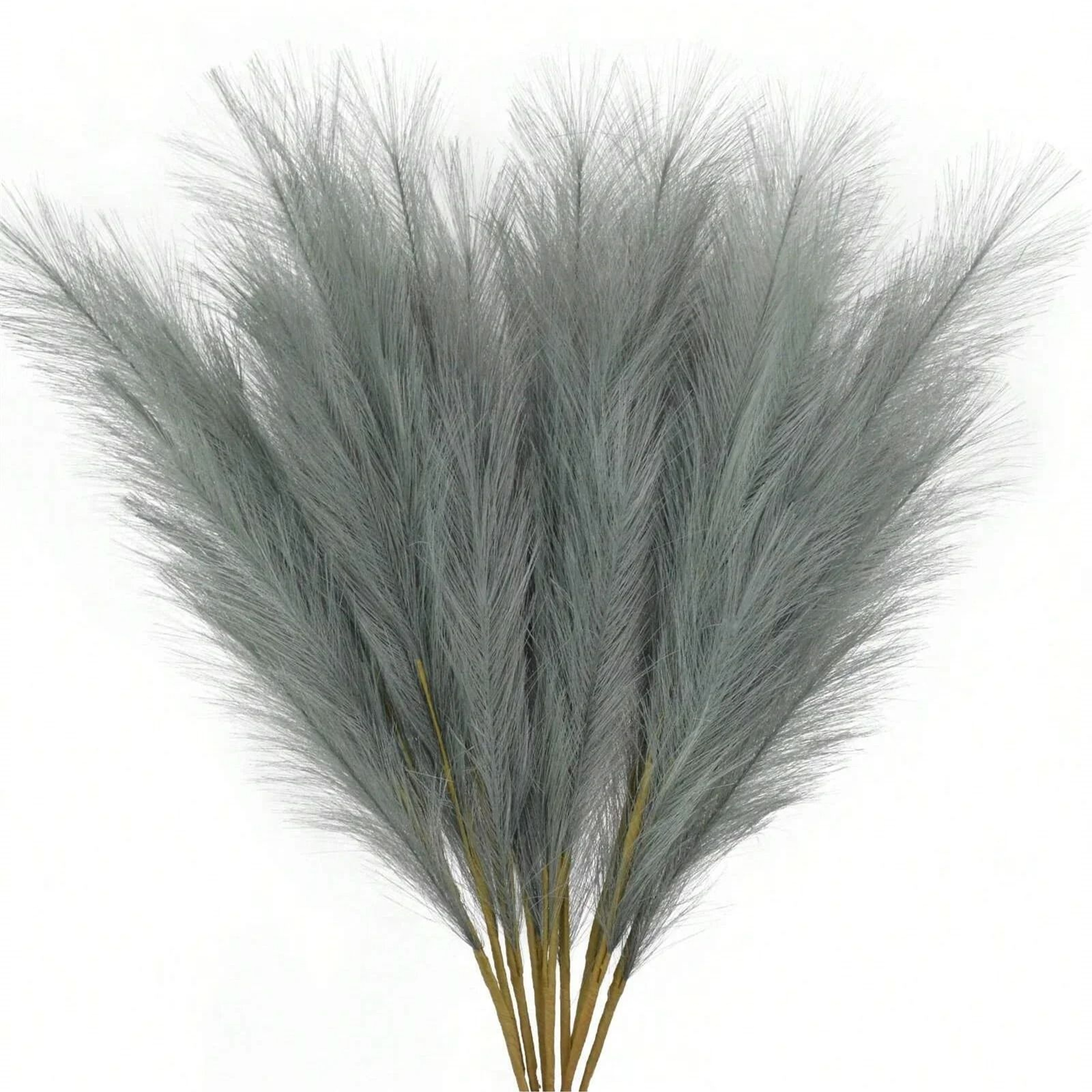 Red Faux Pampas Grass Stems For Wedding And Home Decor 5 Piece Set 9