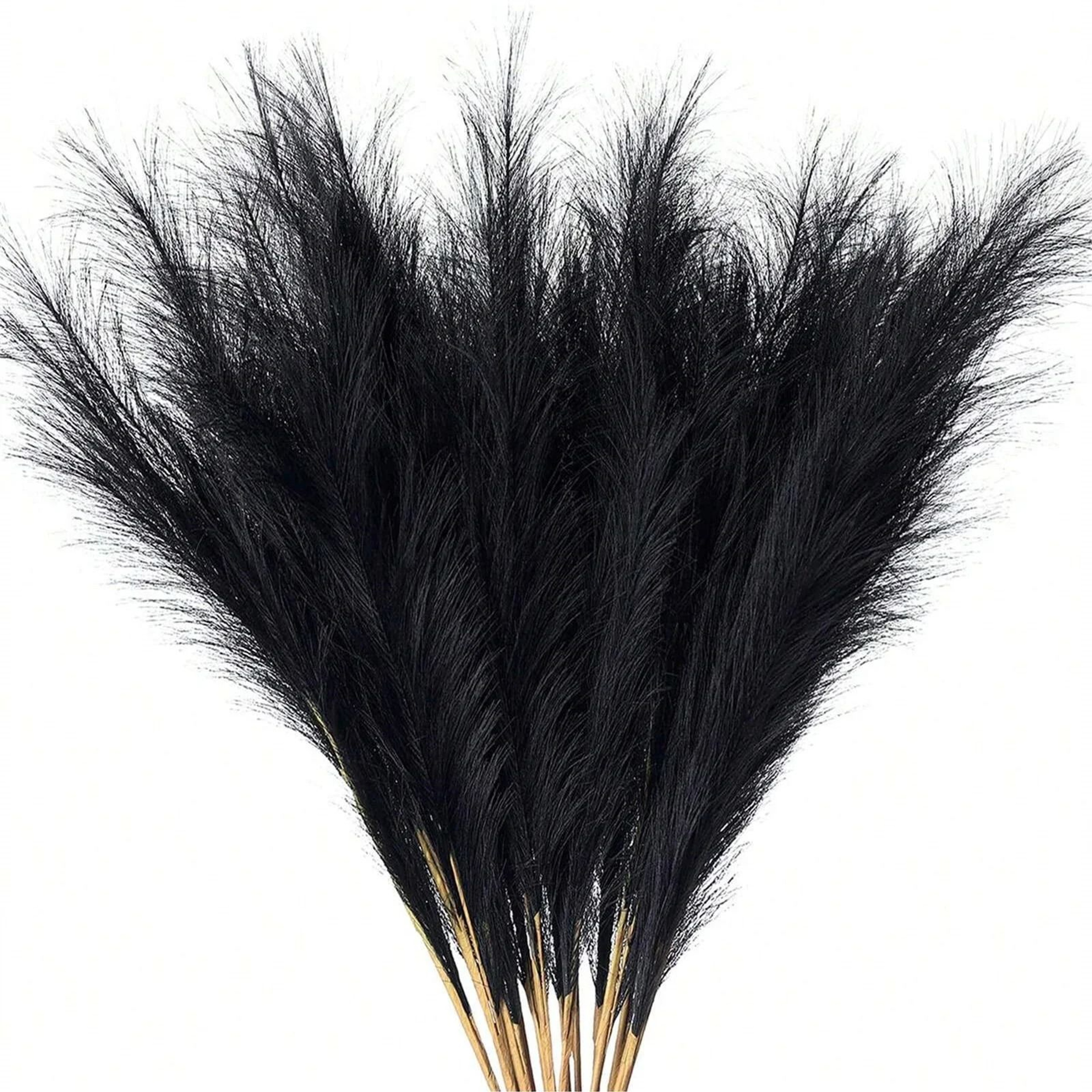 Red Faux Pampas Grass Stems For Wedding And Home Decor 5 Piece Set 15