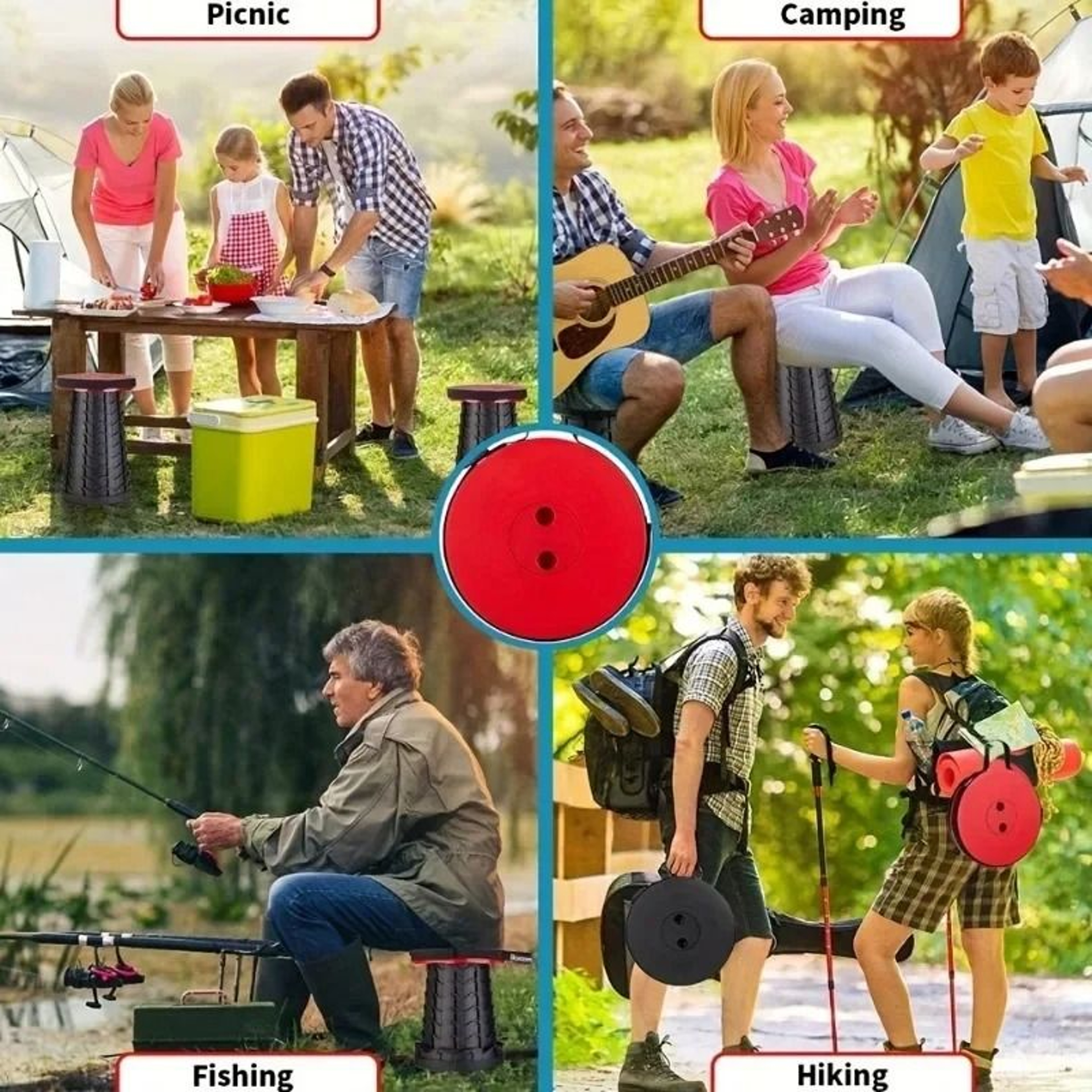 Portable Telescopic Folding Stool For Camping And Travel 4