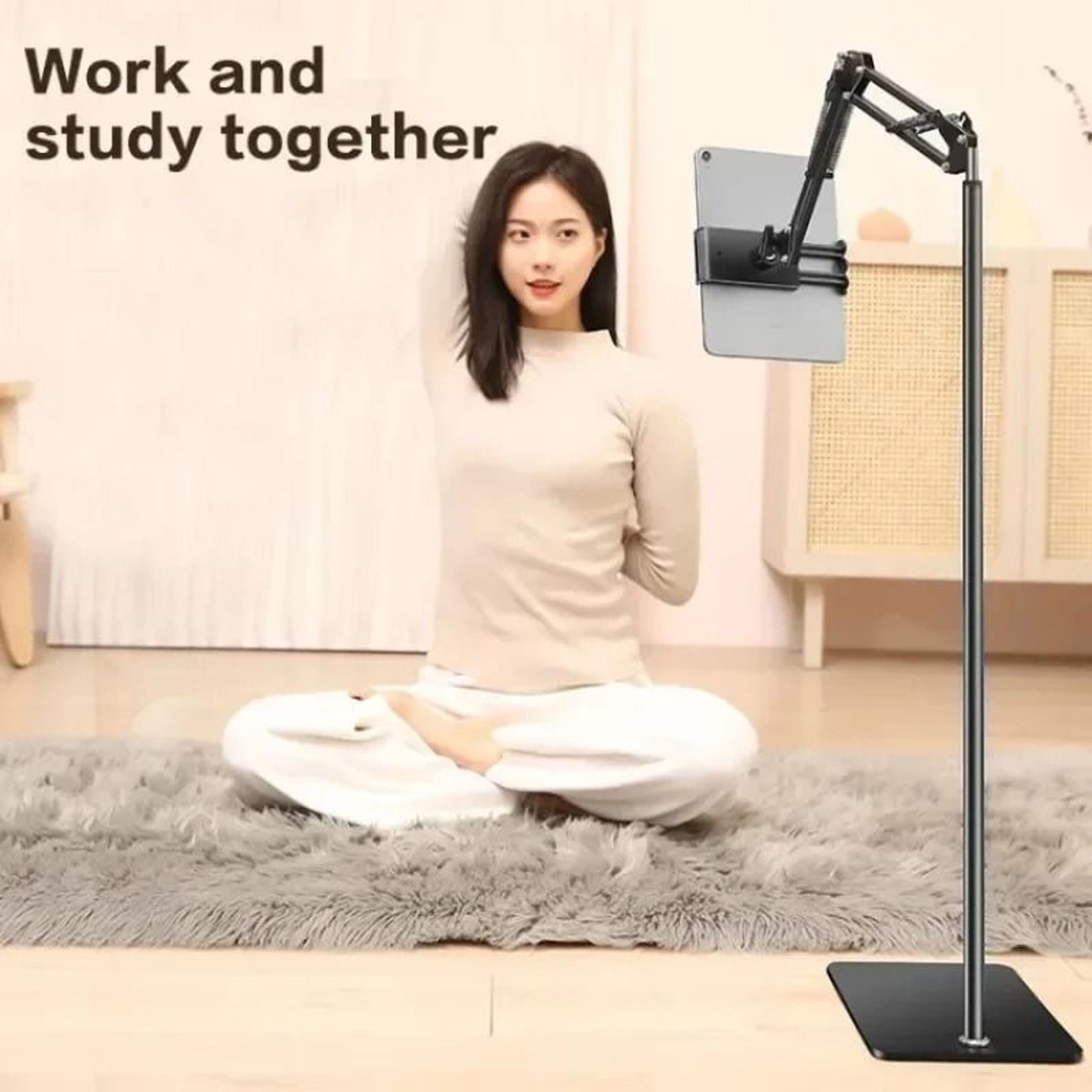 Flexible Gooseneck Tablet And Phone Holder With Adjustable Fold Arm 6