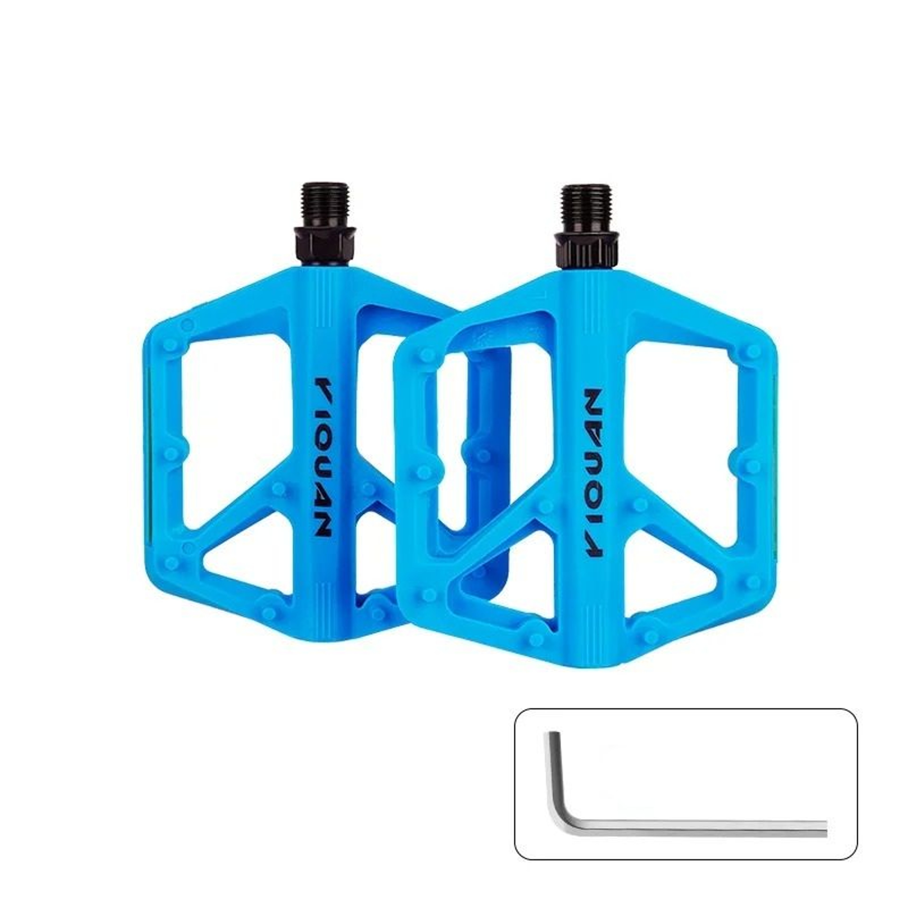 Wide Non Slip Nylon Bike Pedals With Bearings 6