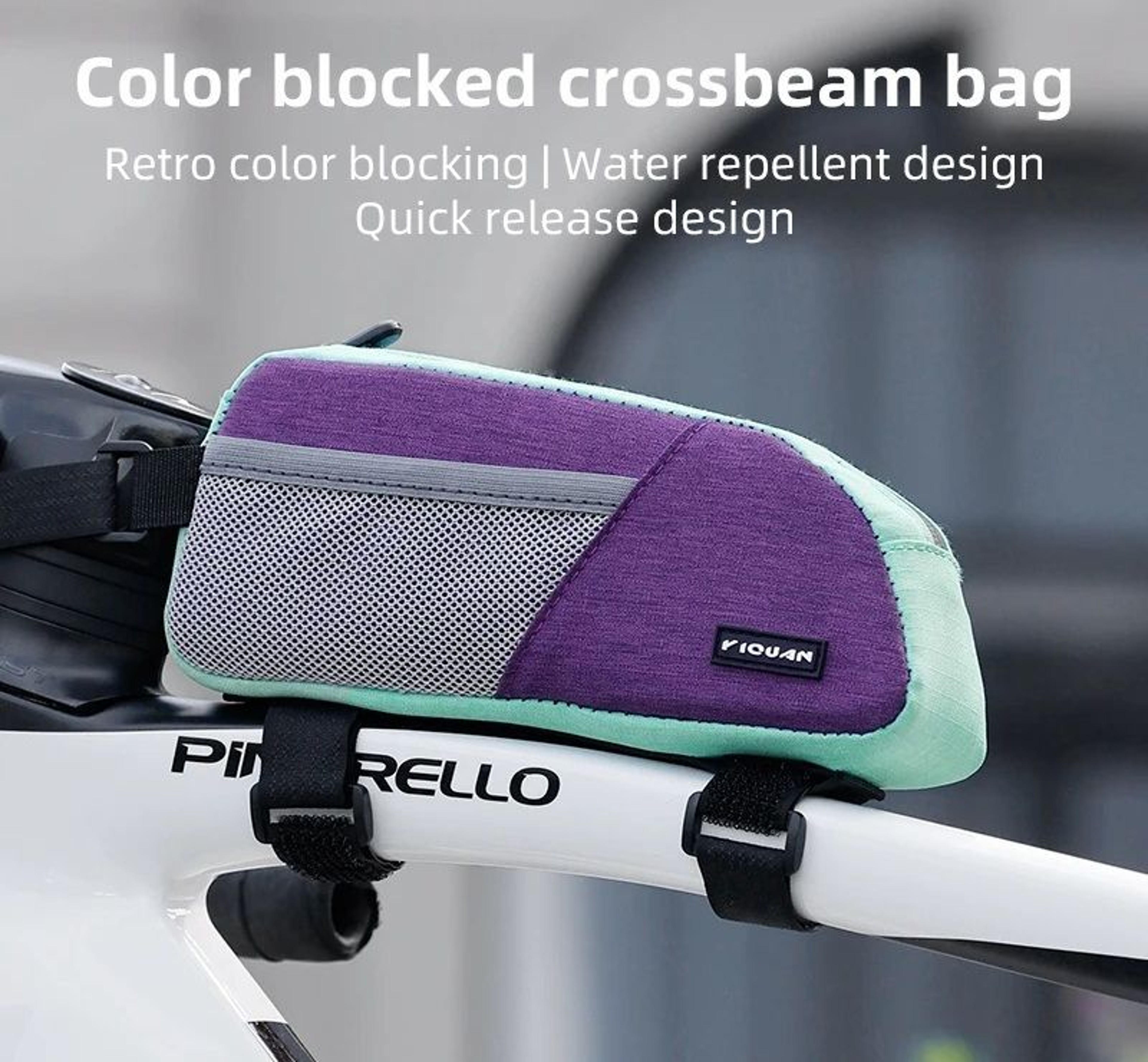 Colorful Bicycle Top Tube Bag Waterproof Cycling Storage Pouch 1