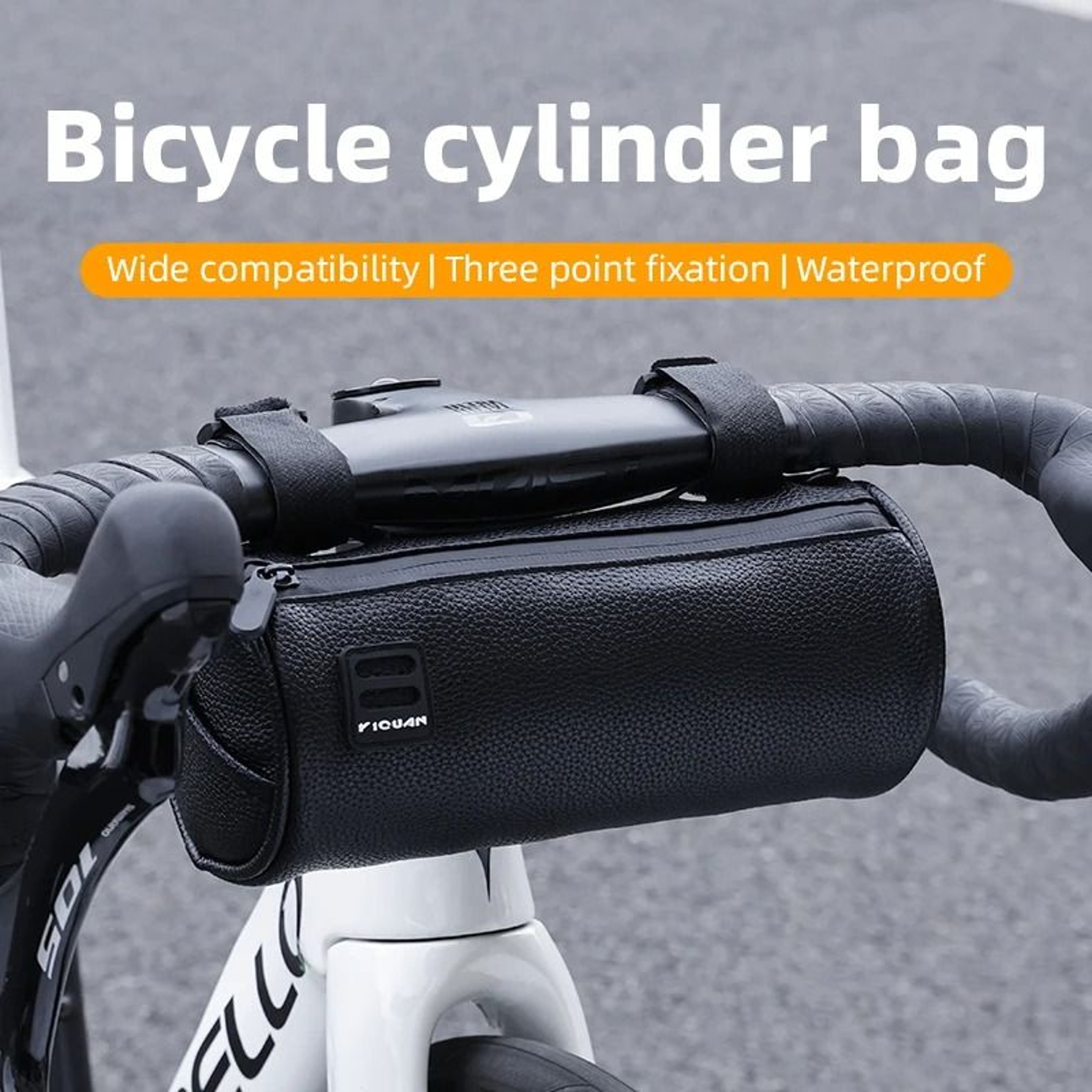 Waterproof Bike Handlebar Bag Front Storage Pouch With Shoulder Strap 5