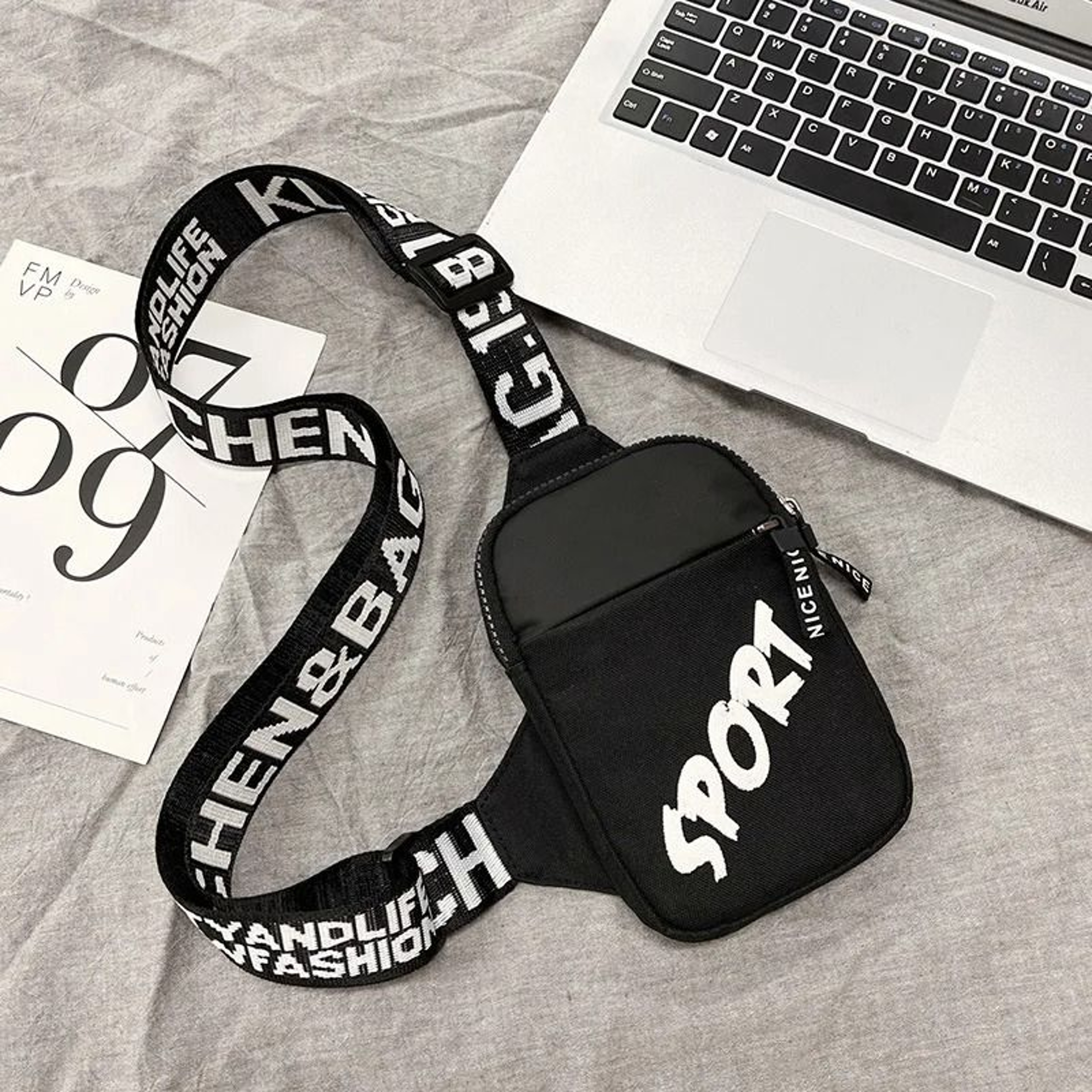 Waterproof Nylon Mini Crossbody Bag Small Sling Shoulder Bag For Men 1