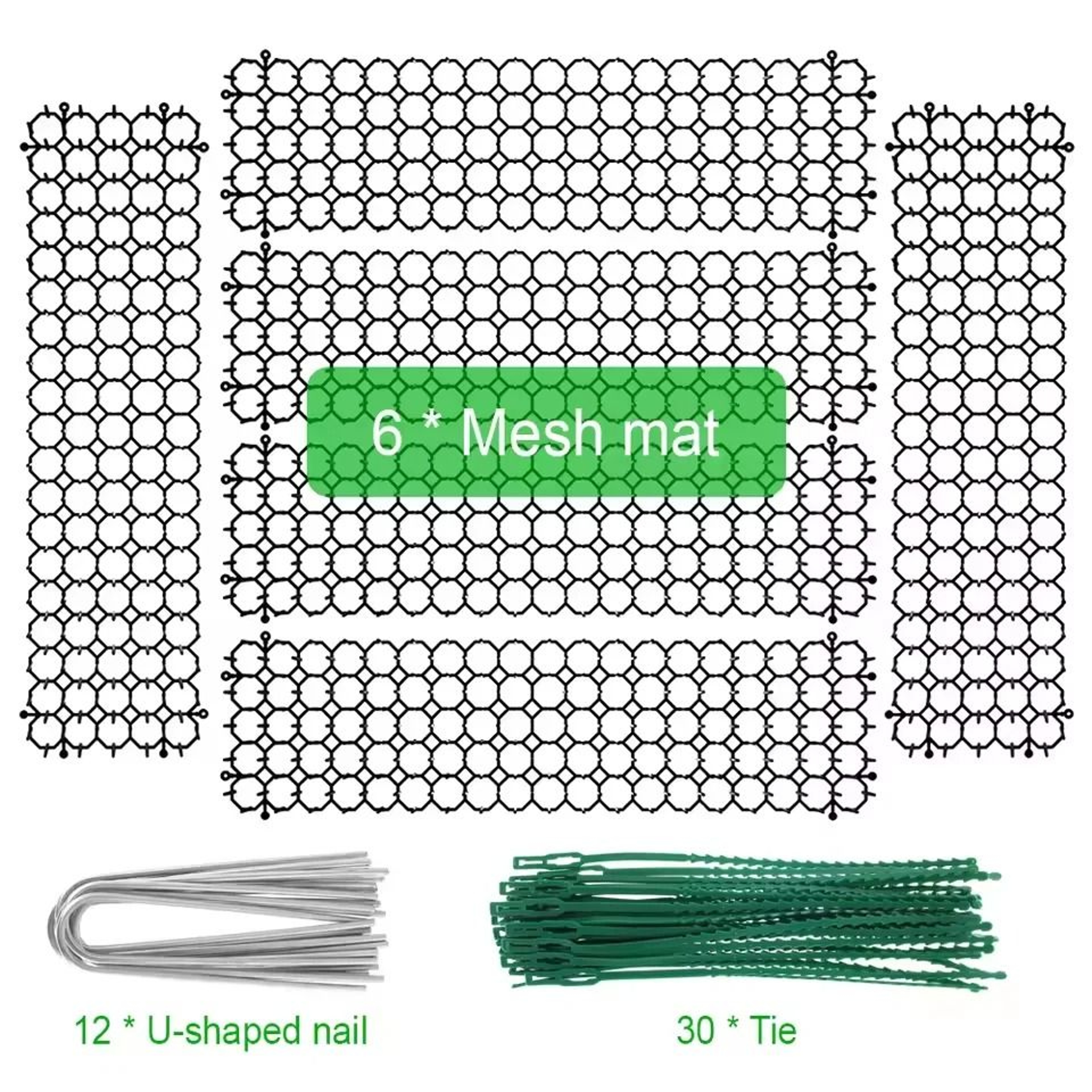 Garden Cat Repellent Prickle Strips Dig Stop Deterrent Mat With Stakes And Ties 7