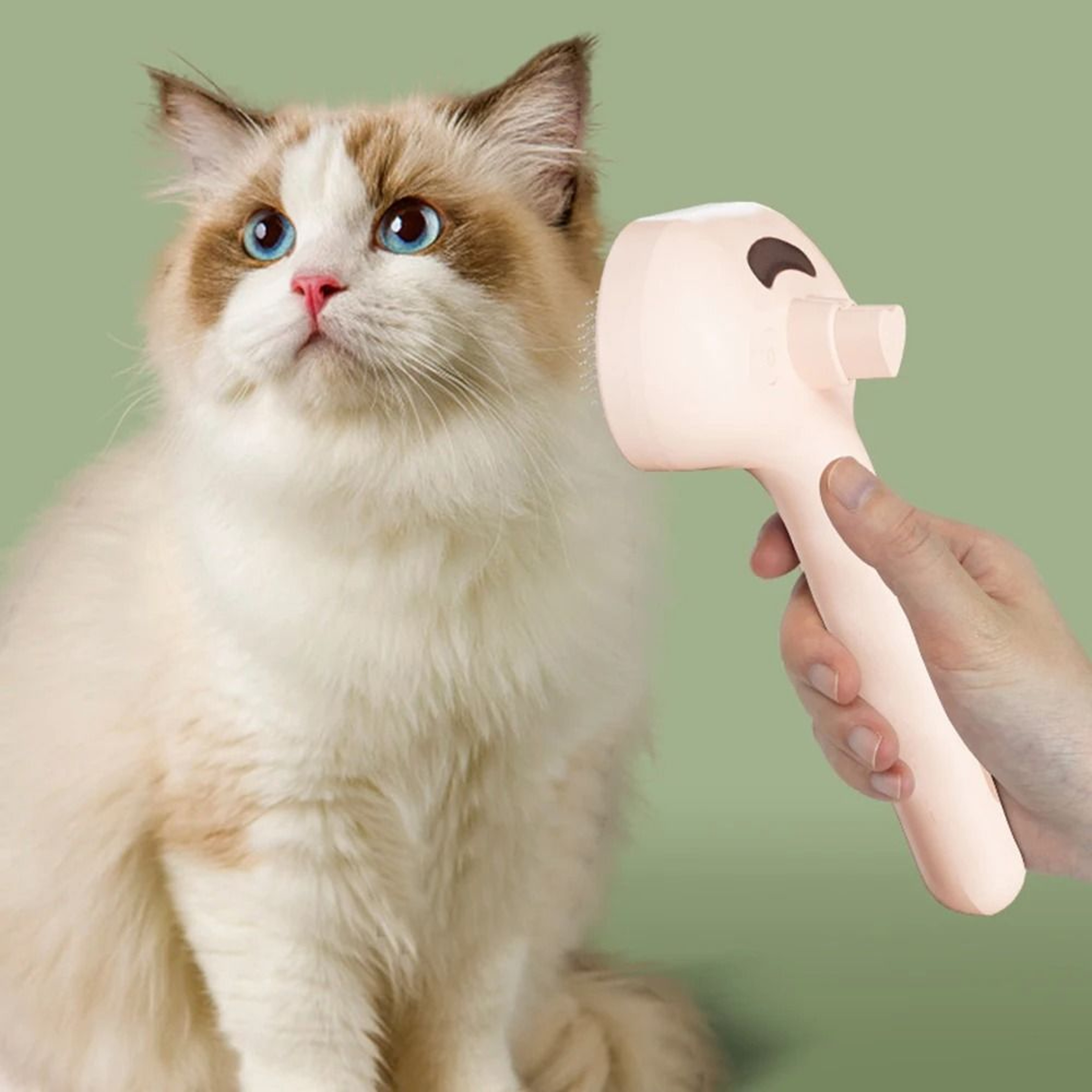 Pet Steam Grooming Brush Spray Dog Deshedding And Detangling Brush 2