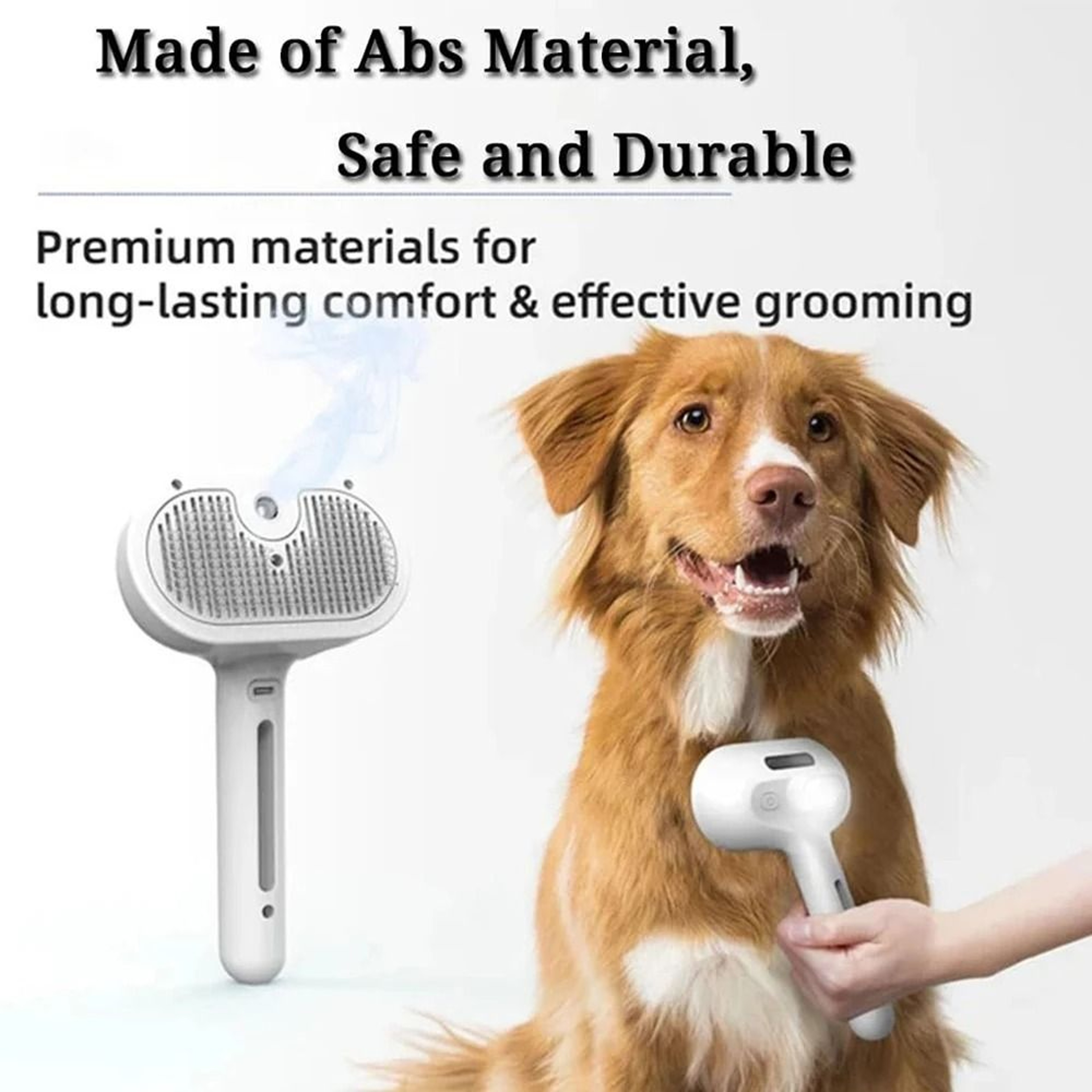 Pet Steam Grooming Brush Spray Dog Deshedding And Detangling Brush 4