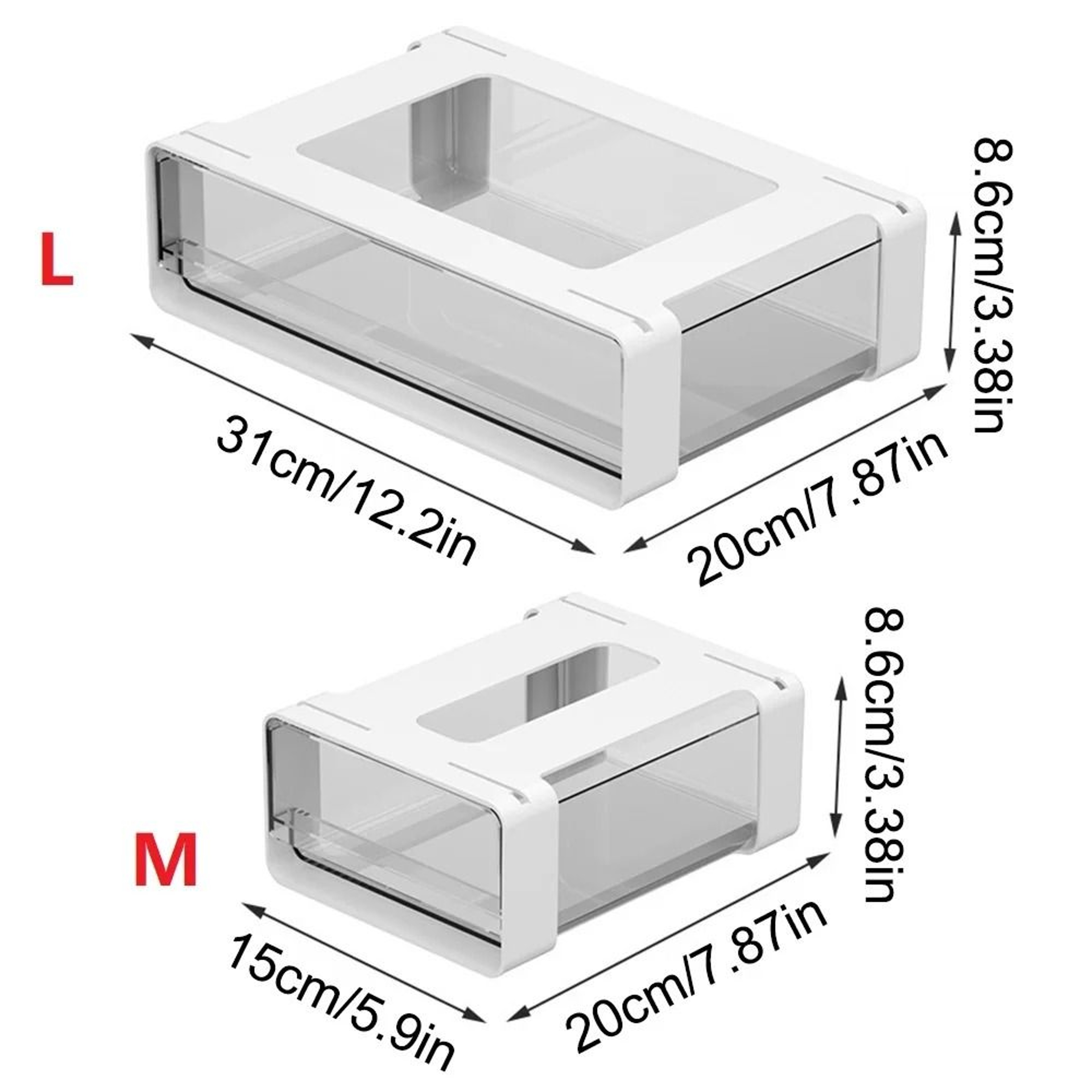 Under Desk Hidden Drawer Organizer Self Adhesive Storage Box For Office And Home 5