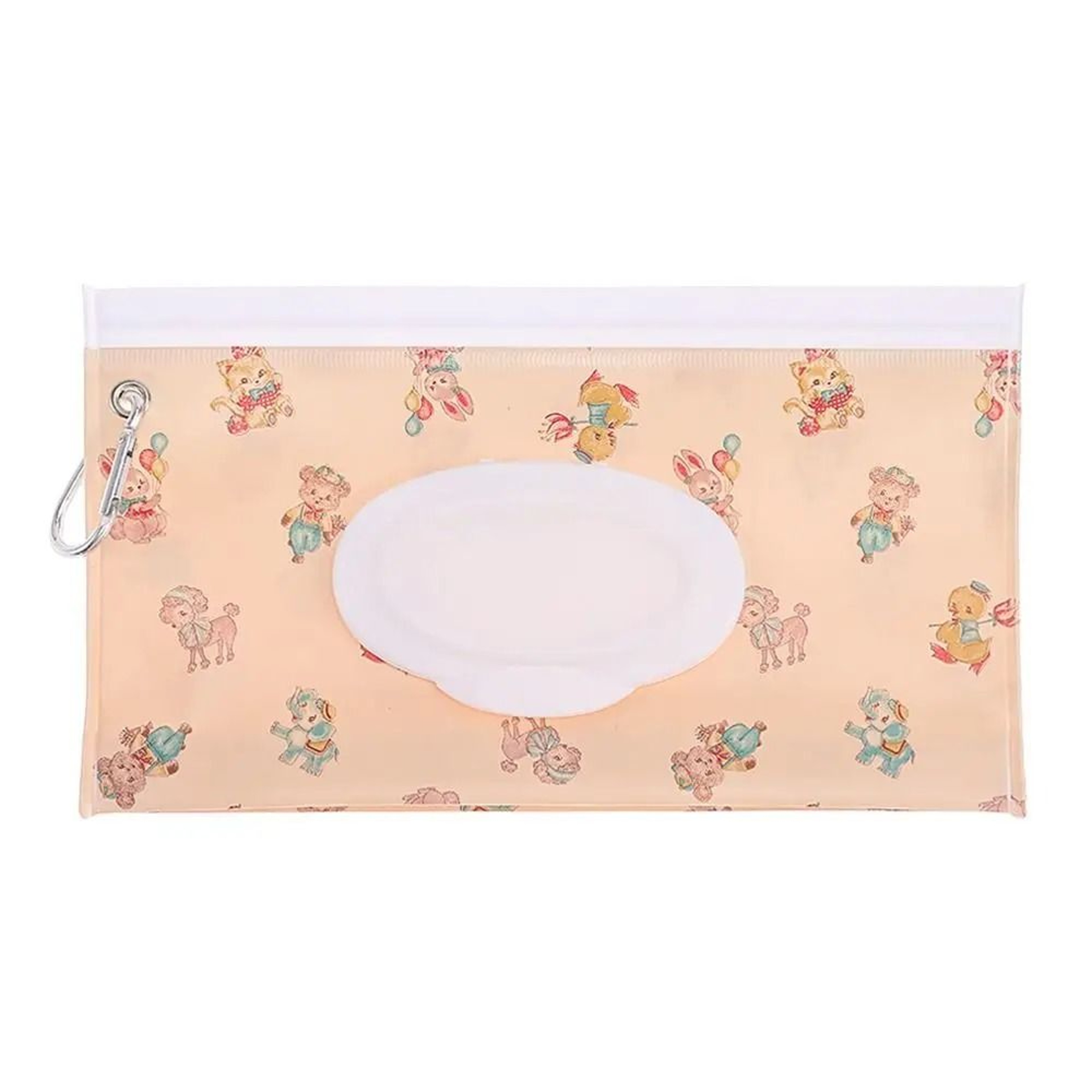 Portable Wet Wipe Pouch Refillable Wipes Holder Case With Flip Cover And Snap Strap 6