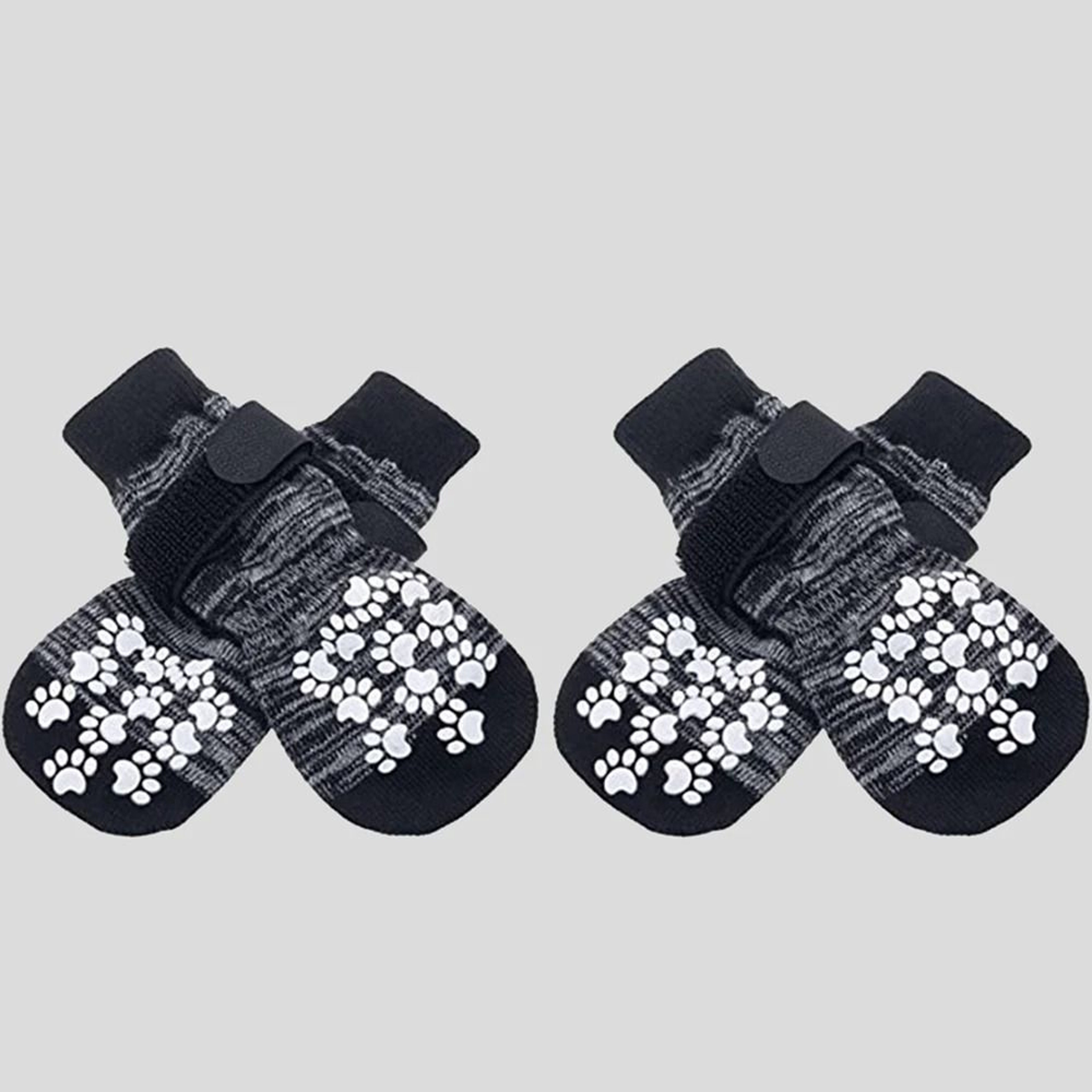Waterproof Dog Paw Protector Socks With Adjustable Non Slip Grip Set Of 4 4