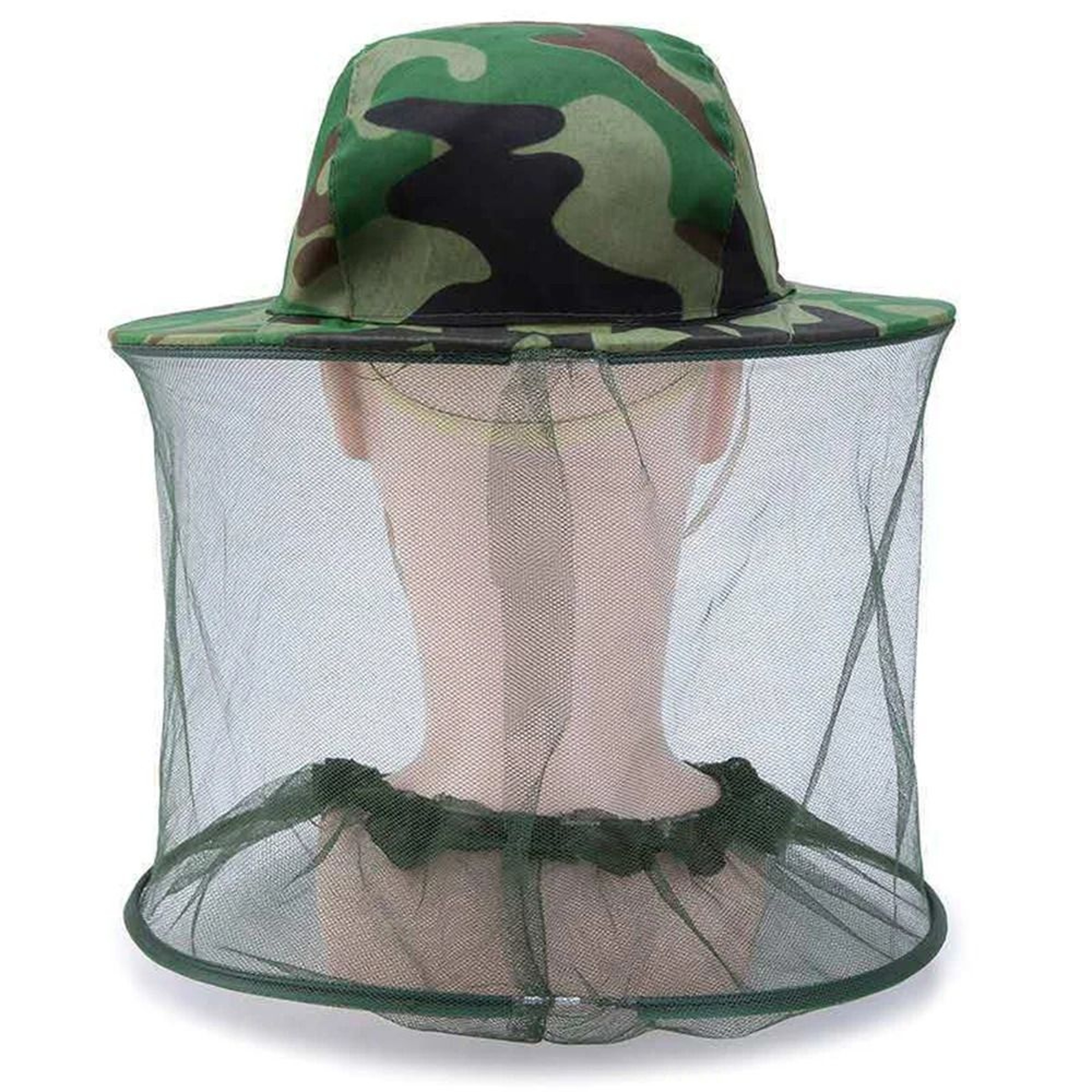 Outdoor Mosquito Net Sun Hat With Breathable Mesh Face Cover For Fishing And Camping 1
