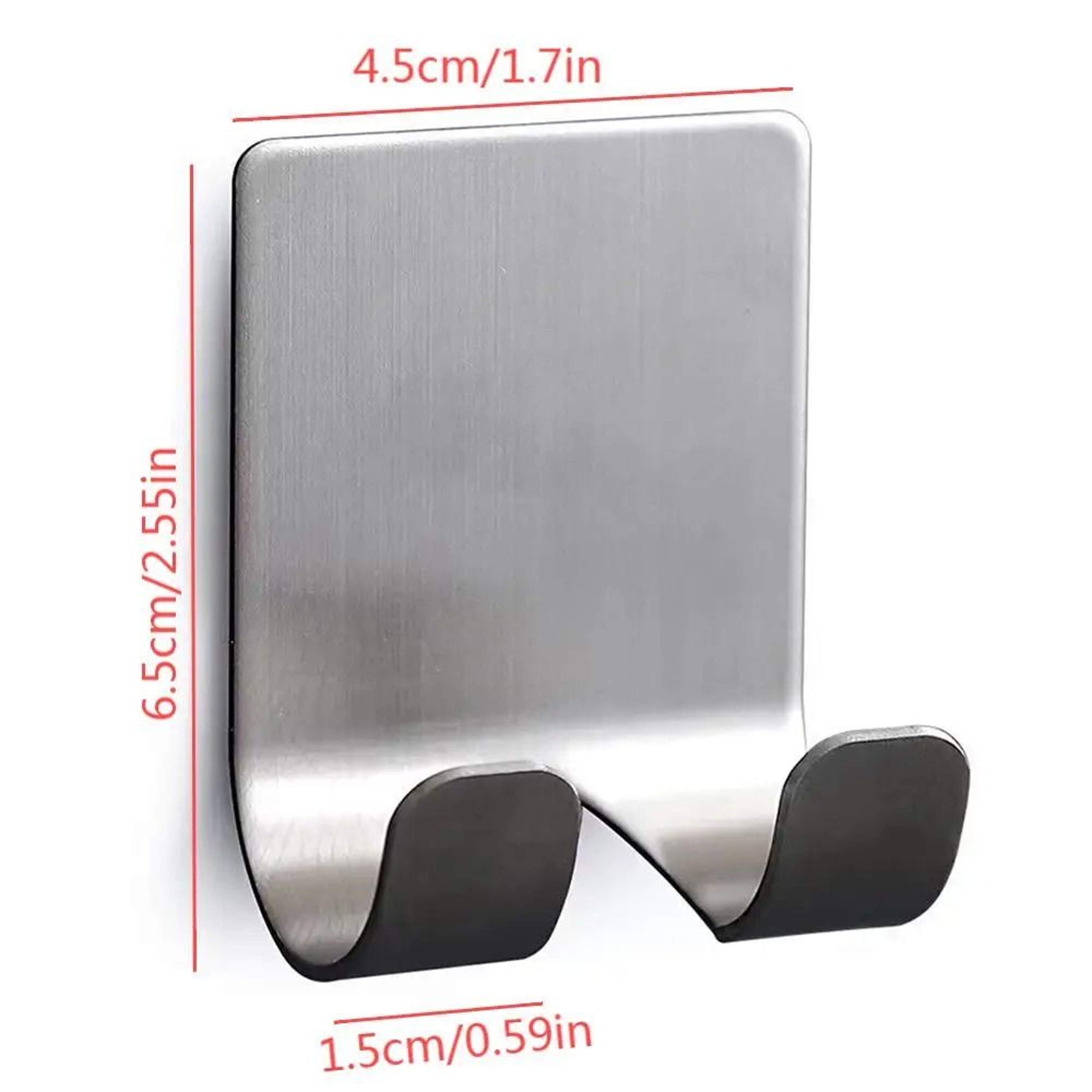 Stainless Steel Razor Holder Hooks Self Adhesive Shaver Stand Set Of 2 Bathroom Organizer 5