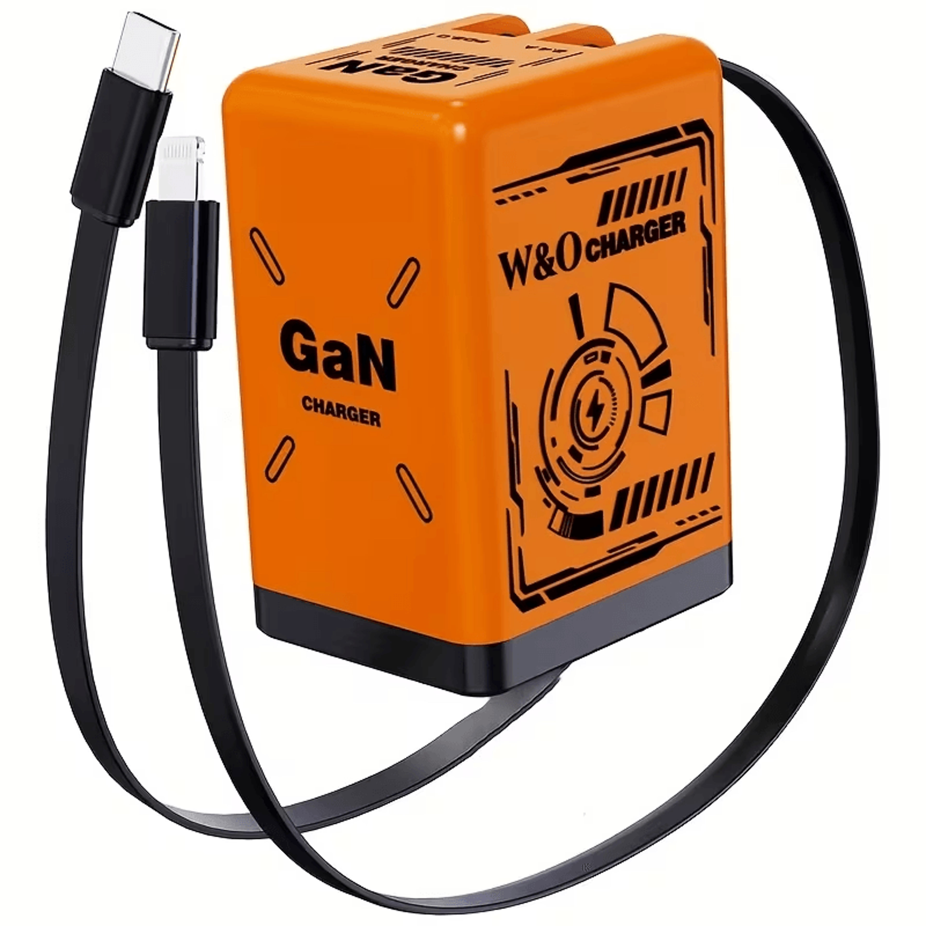 Retractable power cable charger