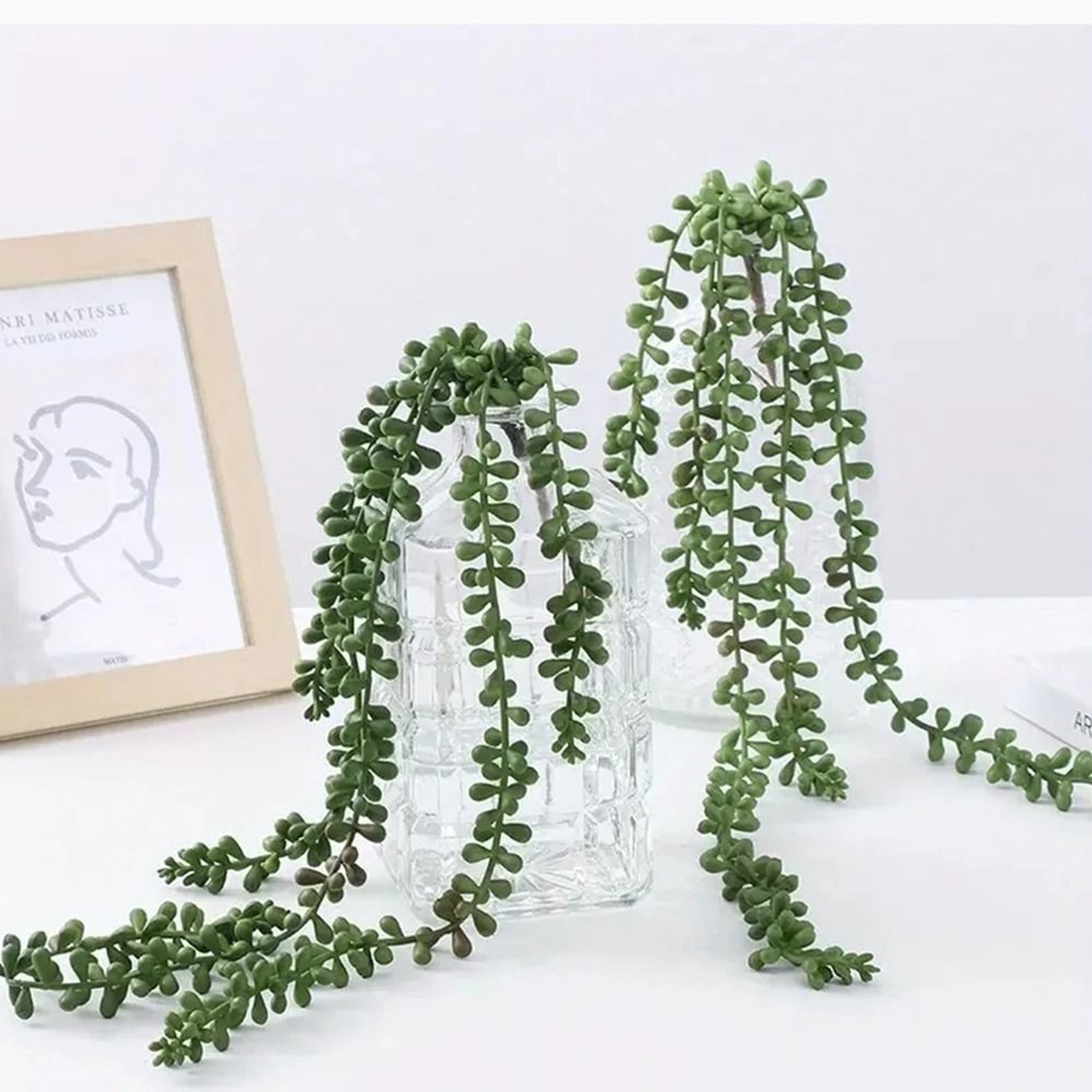 Artificial Hanging Vine Love Tears Green Plant Decor For Ceiling And Wall 2