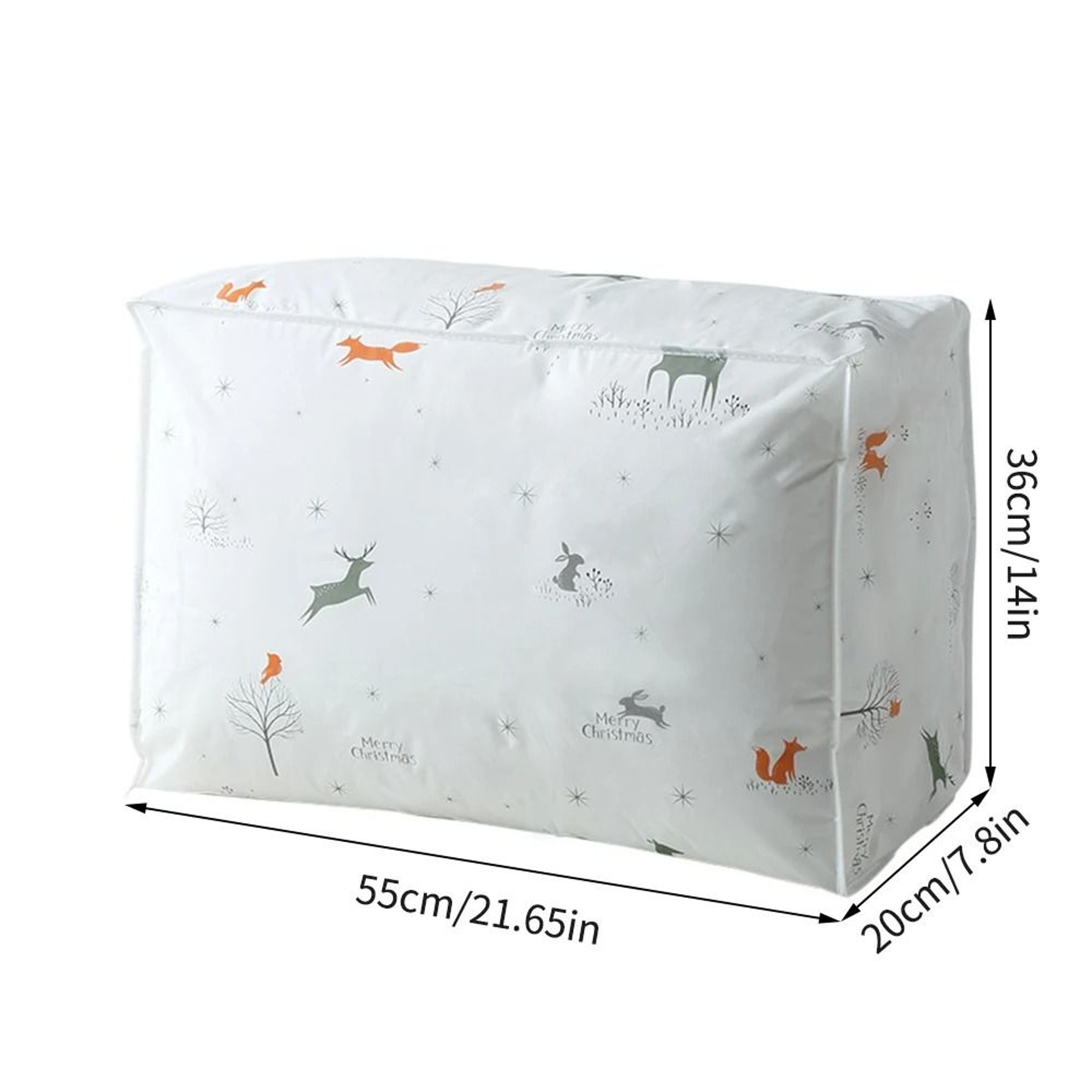 Large Waterproof Quilt Storage Bag PEVA Dustproof Blanket And Clothes Organizer With Zipper 4