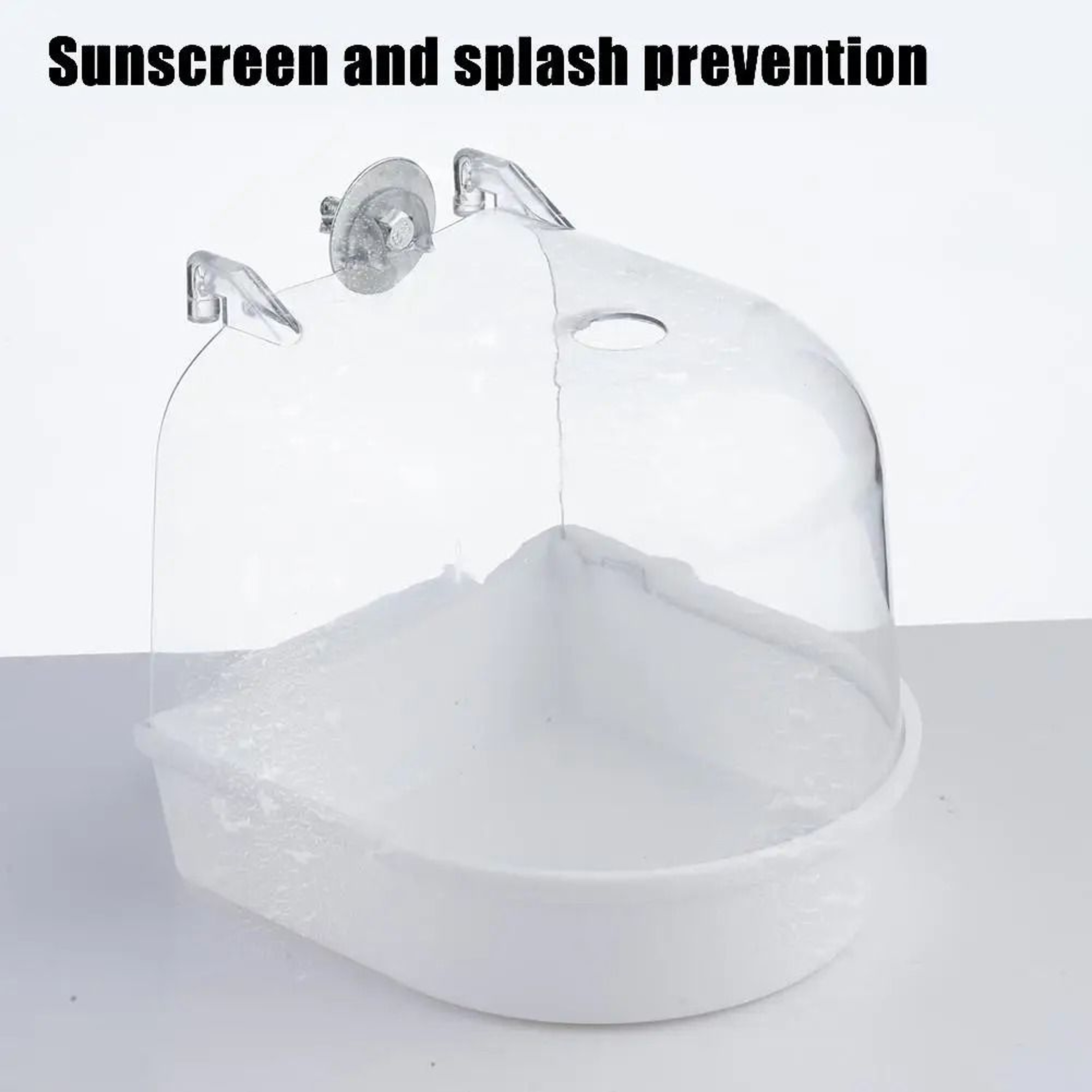 Hanging Bird Bath Bowl Plastic Bird Water Bathtub For Parrots Parakeets And Small Birds 4