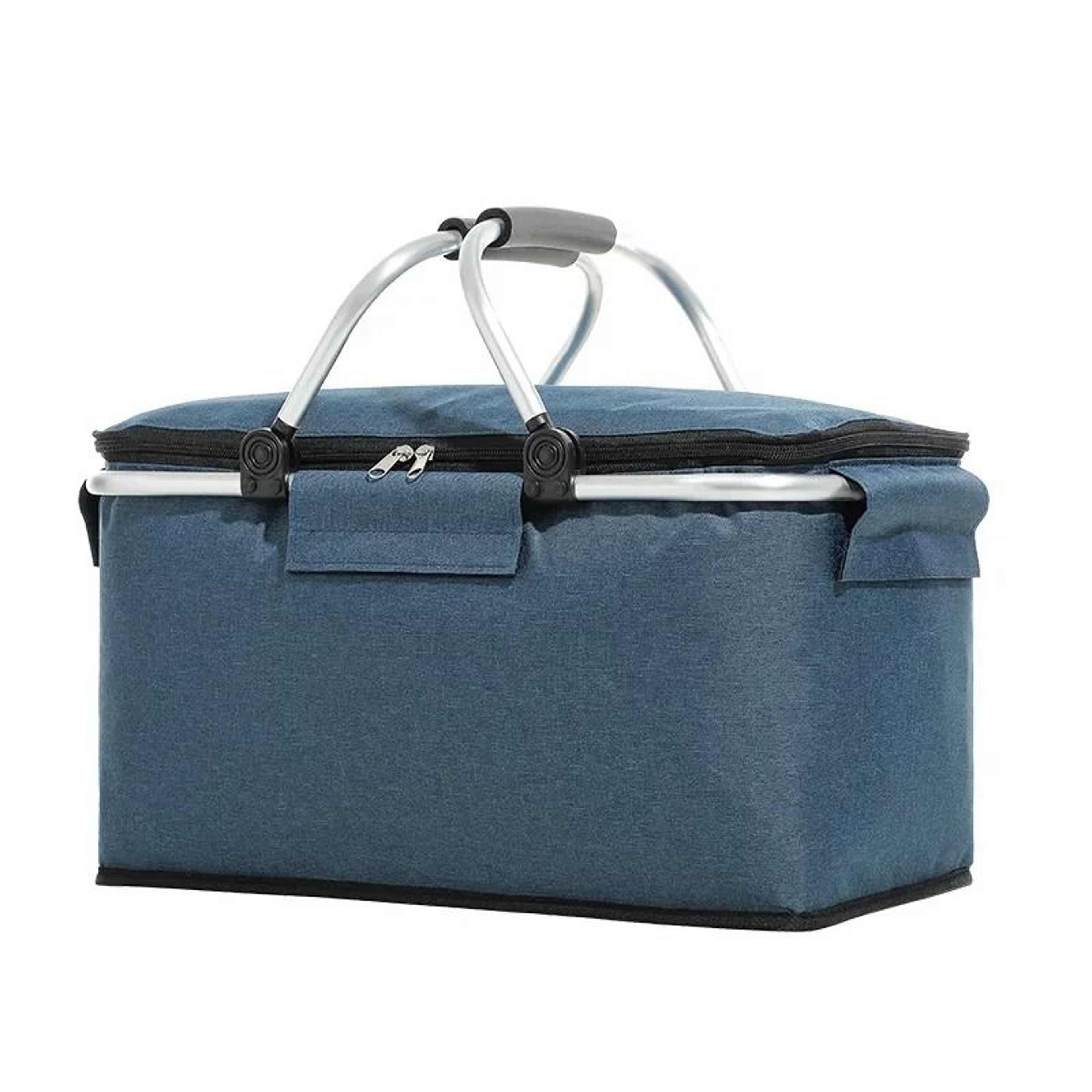 Folding Insulated Shopping Basket Portable Meal Basket Cooler Bag For Grocery And Lunch Delivery 8